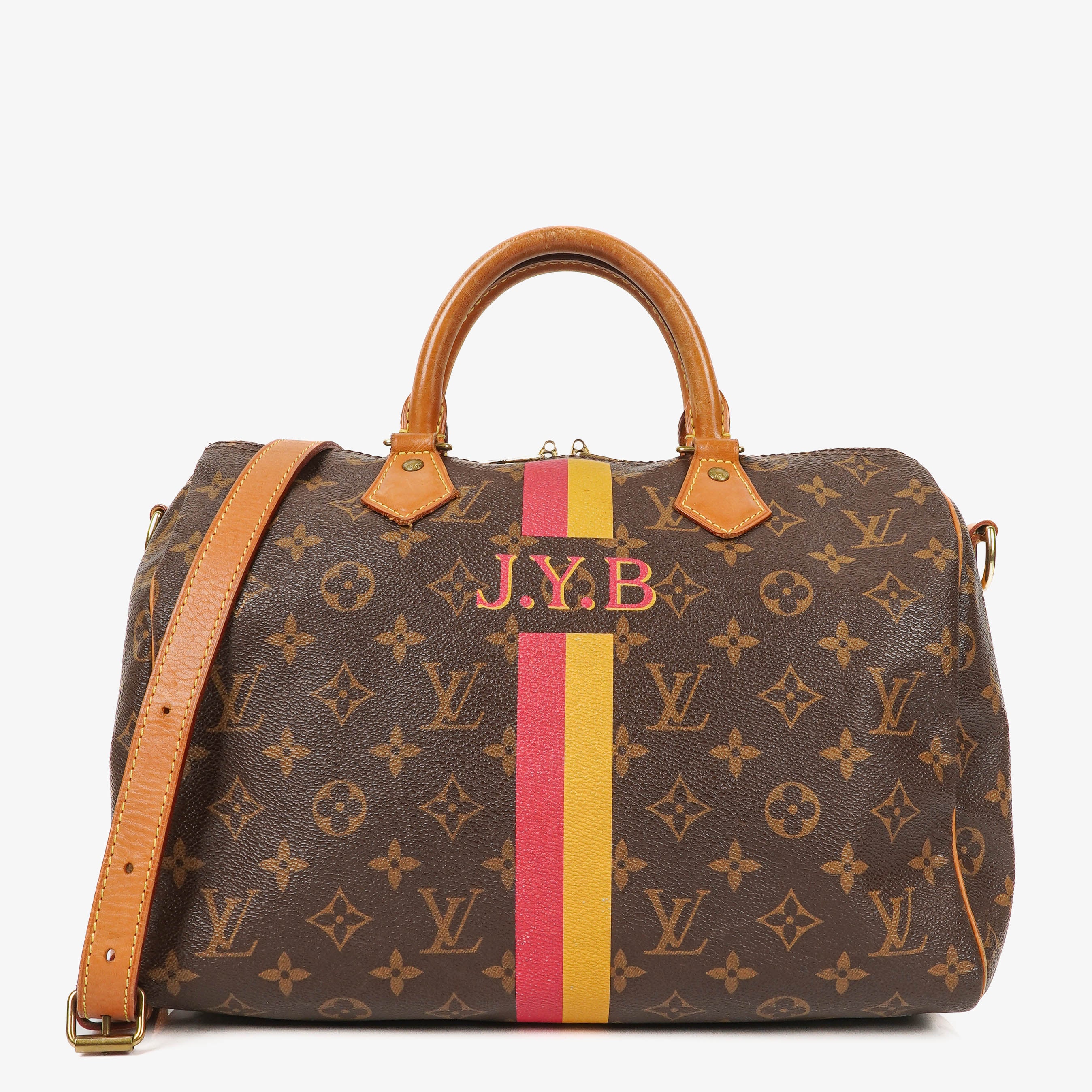 Louis Vuitton Speedy 30 Bandouliere Monogram Canvas Handbag