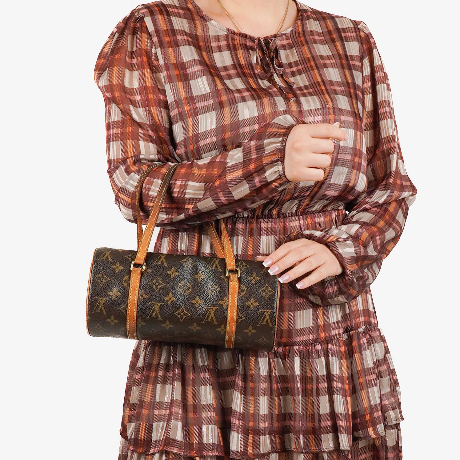 Louis Vuitton Papillon 25 Vintage Monogram Canvas Handbag