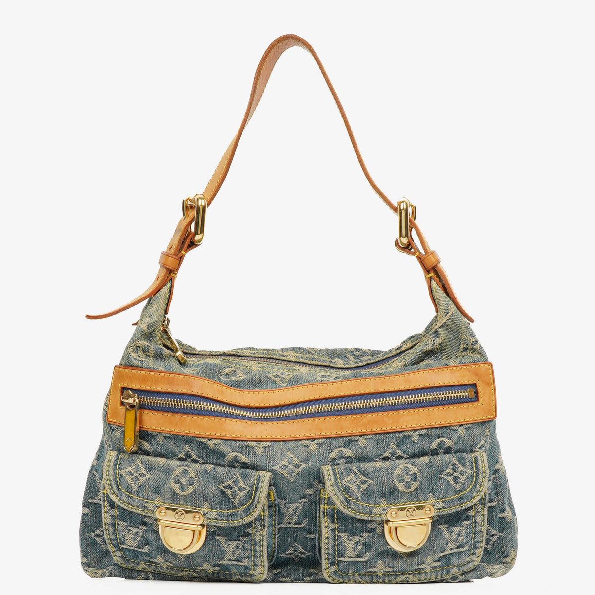 Louis Vuitton Baggy PM Monogram Denim Shoulder Bag