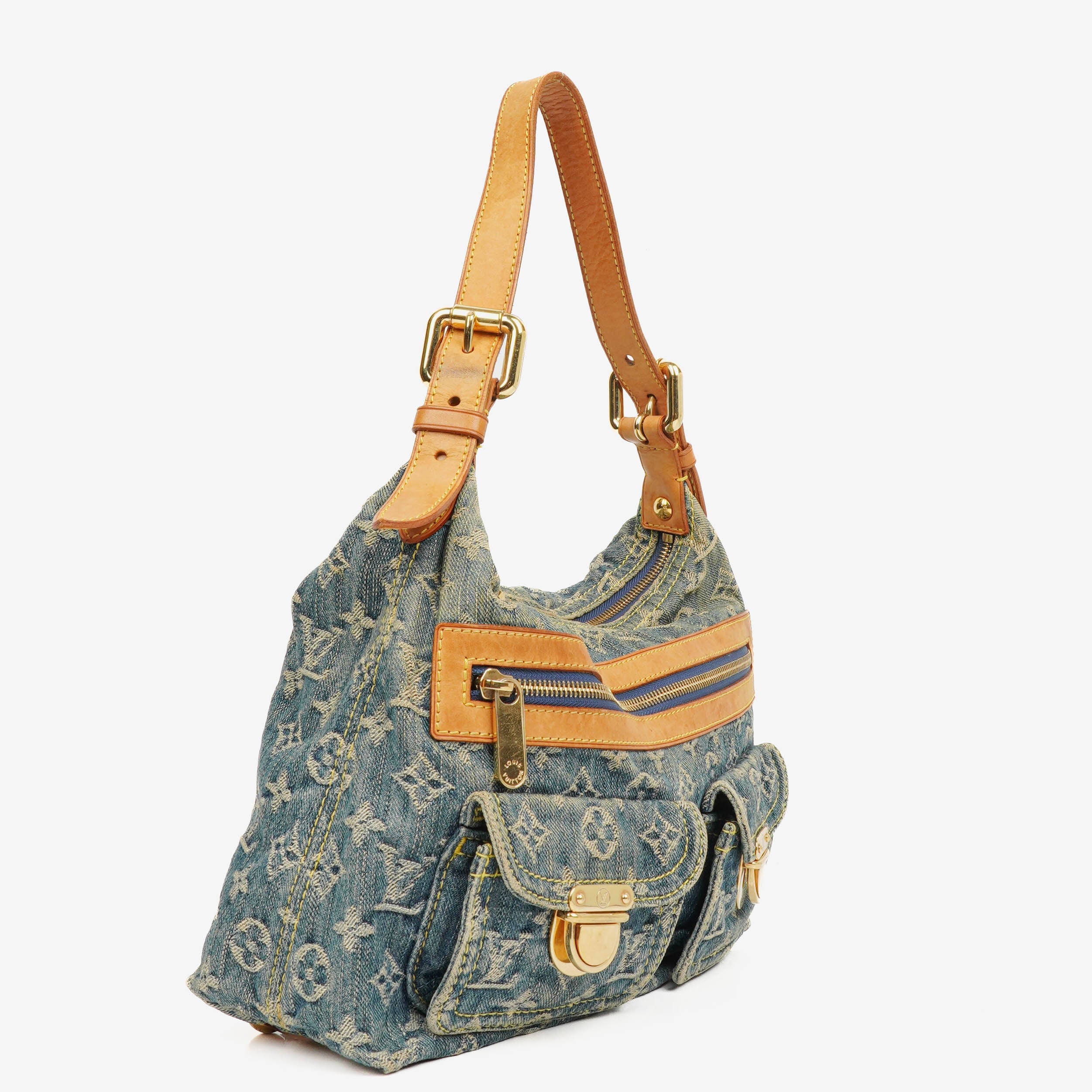 Louis Vuitton Baggy PM Monogram Denim Shoulder Bag