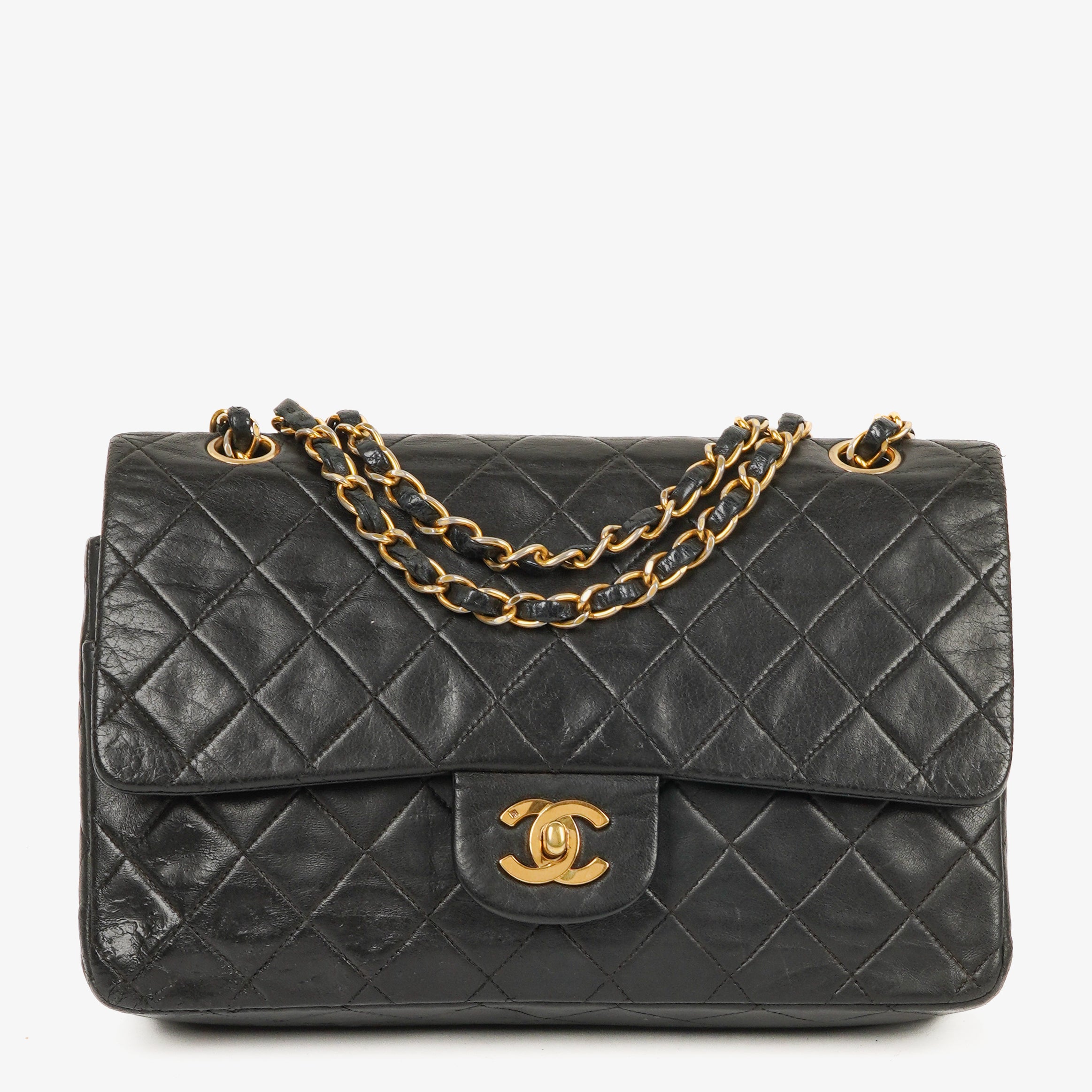 Chanel Classic Double Flap Bag Quilted Lambskin With 24K Gold-Plated Hardware
