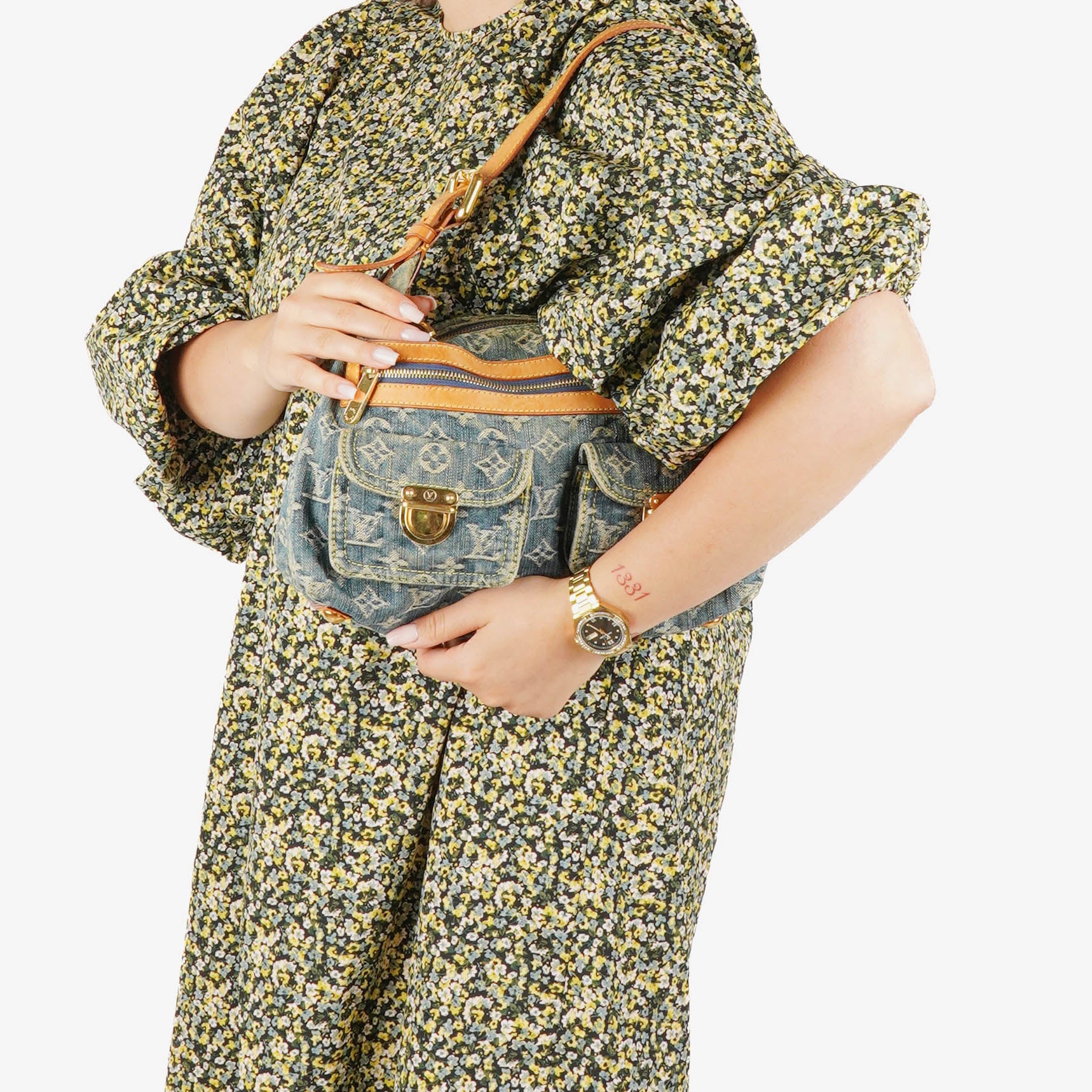 Louis Vuitton Baggy PM Monogram Denim Shoulder Bag