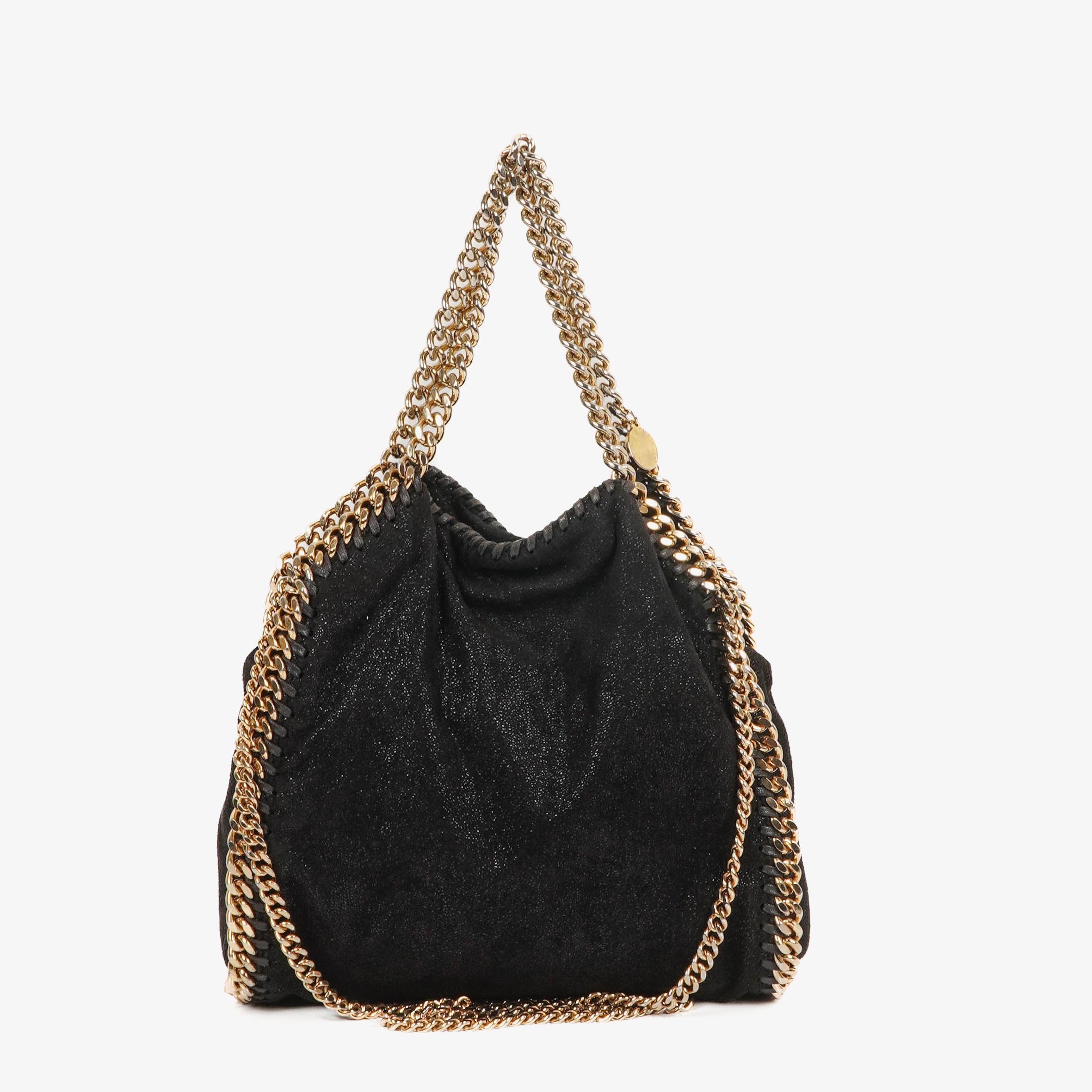 Stella McCartney Black Falabella Tote Vegan Shaggy Deer