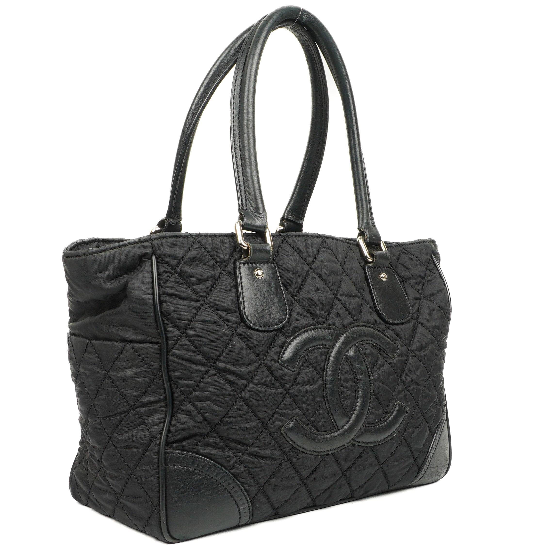 Chanel Black Paris New York Line Tote Bag