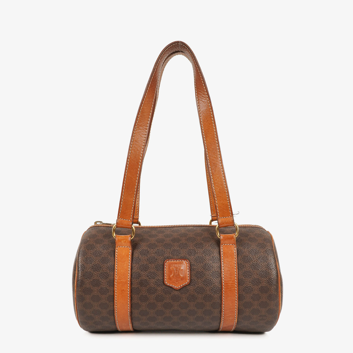 Celine Macadam Coated Canvas Boston Bag