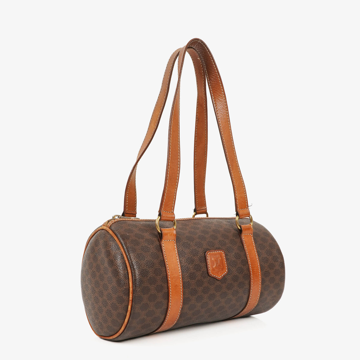 Celine Macadam Coated Canvas Boston Bag