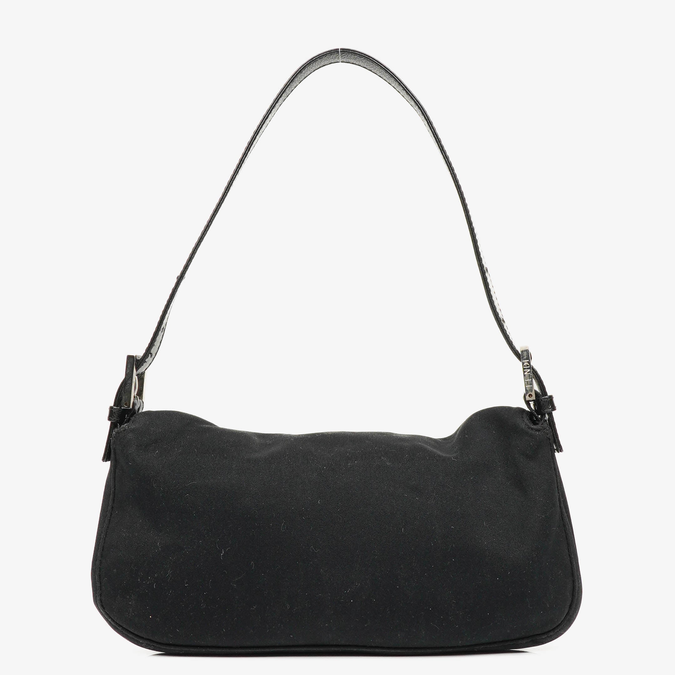 Fendi Baguette Black Neoprene Shoulder Bag