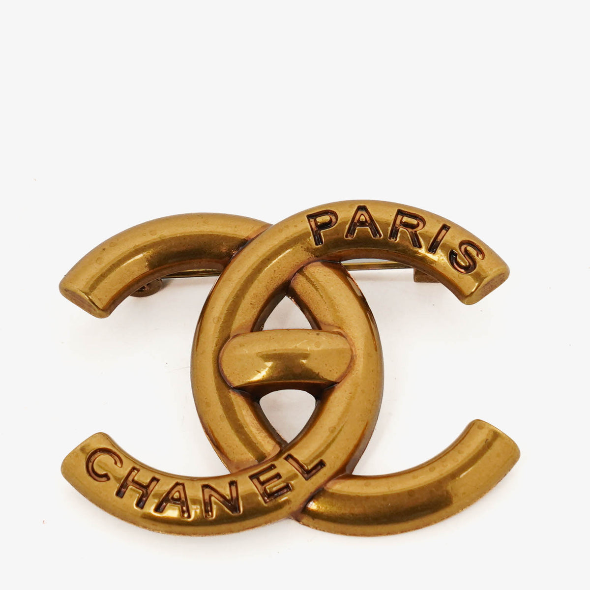 Chanel Interlocking CC Coco Mark Brooch