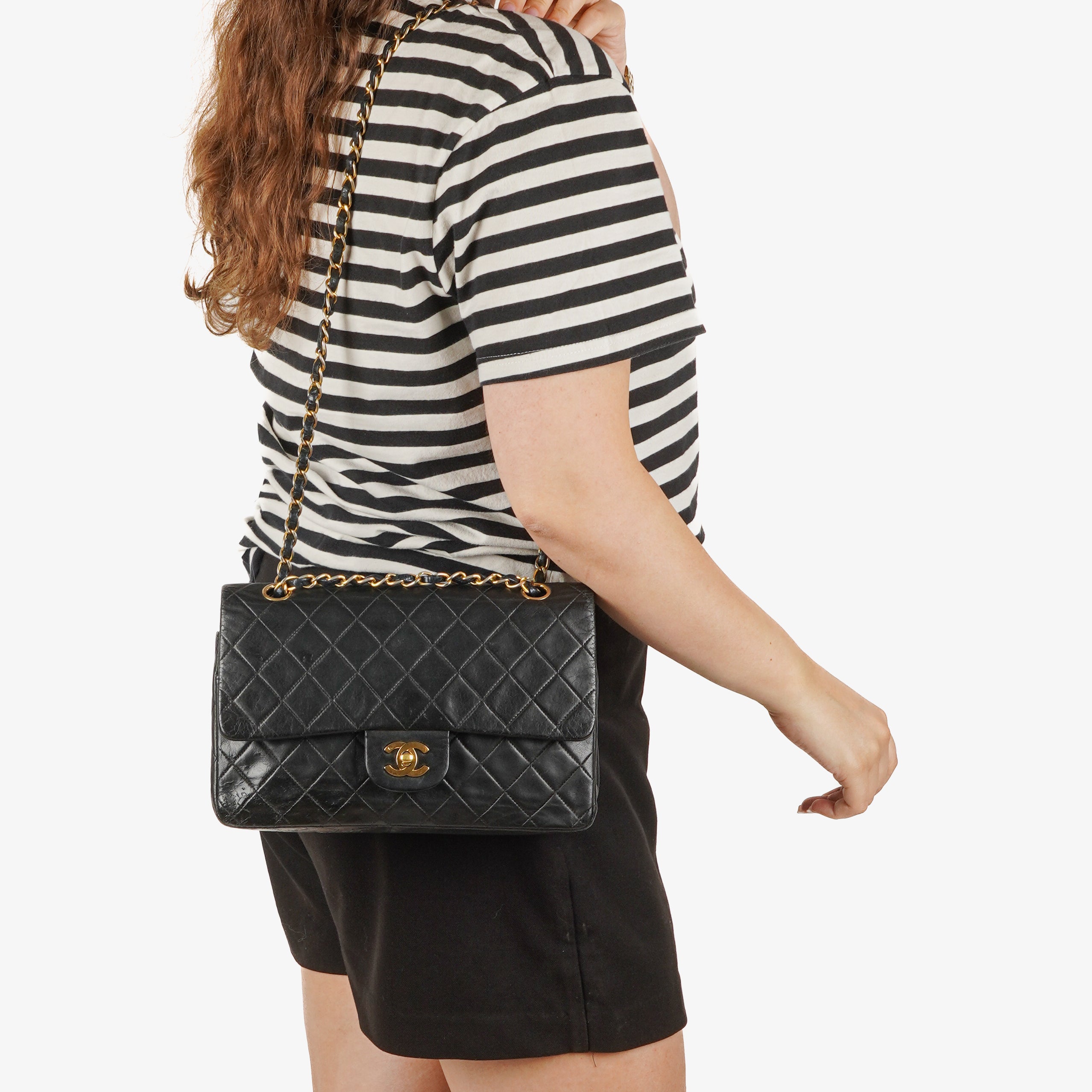 Chanel Classic Double Flap Bag Quilted Lambskin With 24K Gold-Plated Hardware