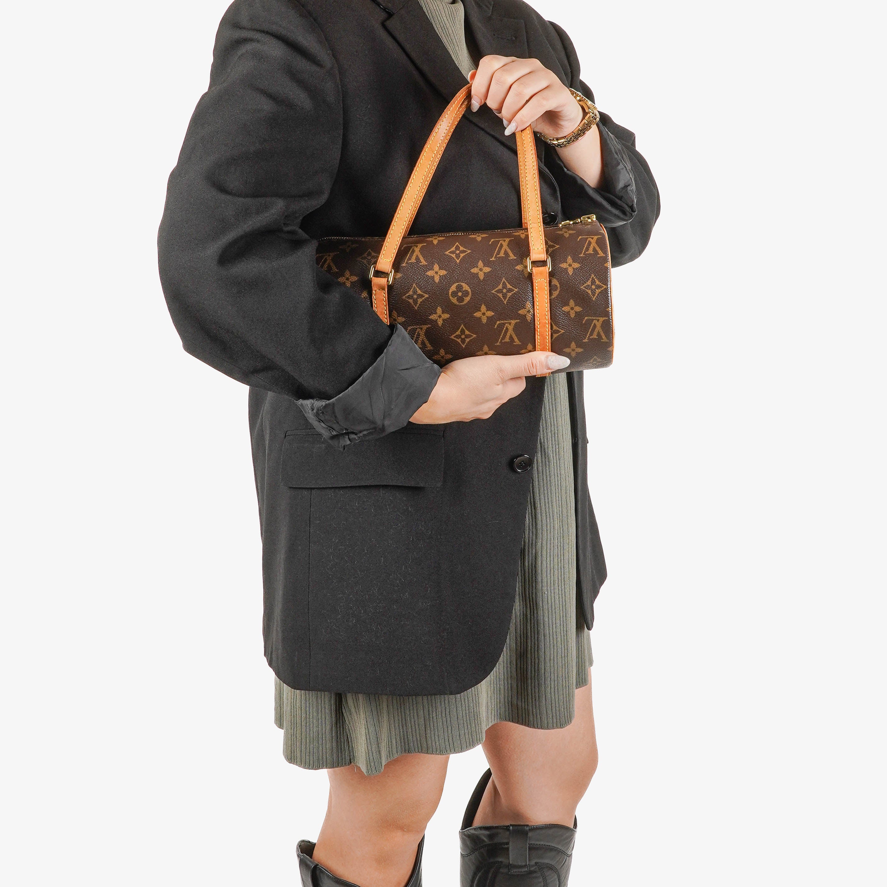 Louis Vuitton Papillon 30 Vintage Monogram Canvas Handbag