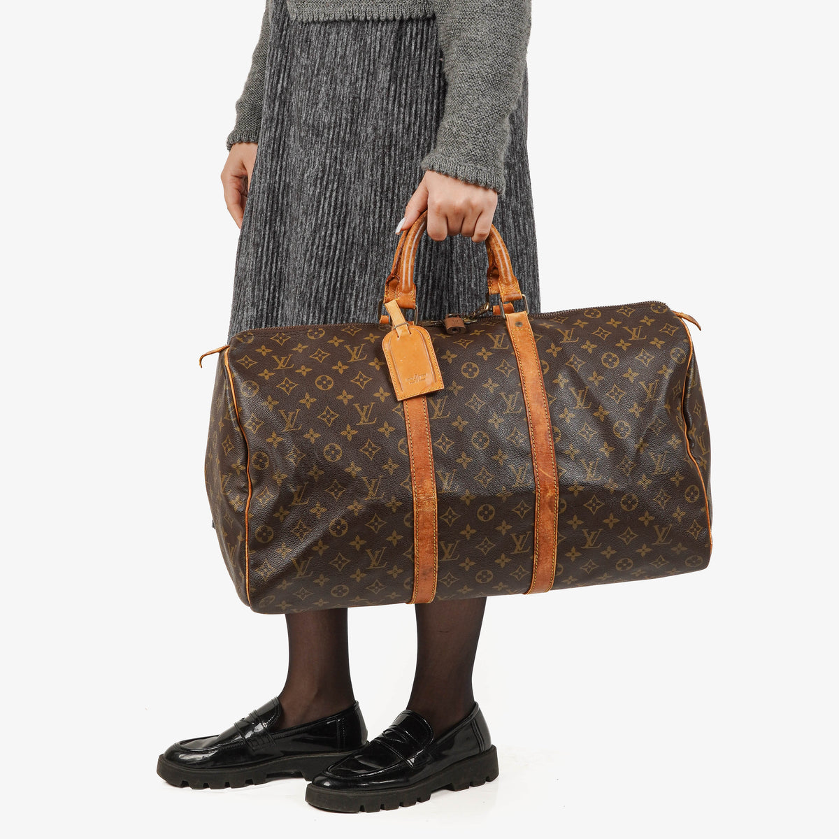 Louis Vuitton Keepall 50 Monogram Canvas Travel Bag
