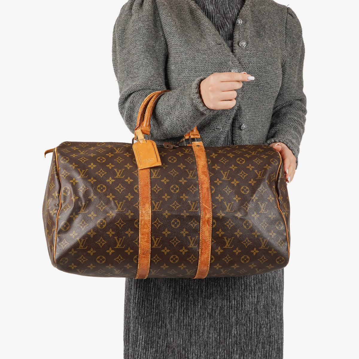 Louis Vuitton Keepall 50 Monogram Canvas Travel Bag