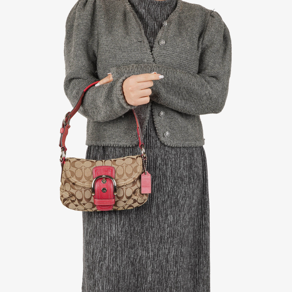 Coach Soho Signature Pink Shoulder Bag