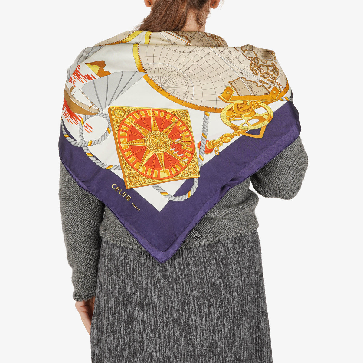 Celine Silk Scarf "Mers"