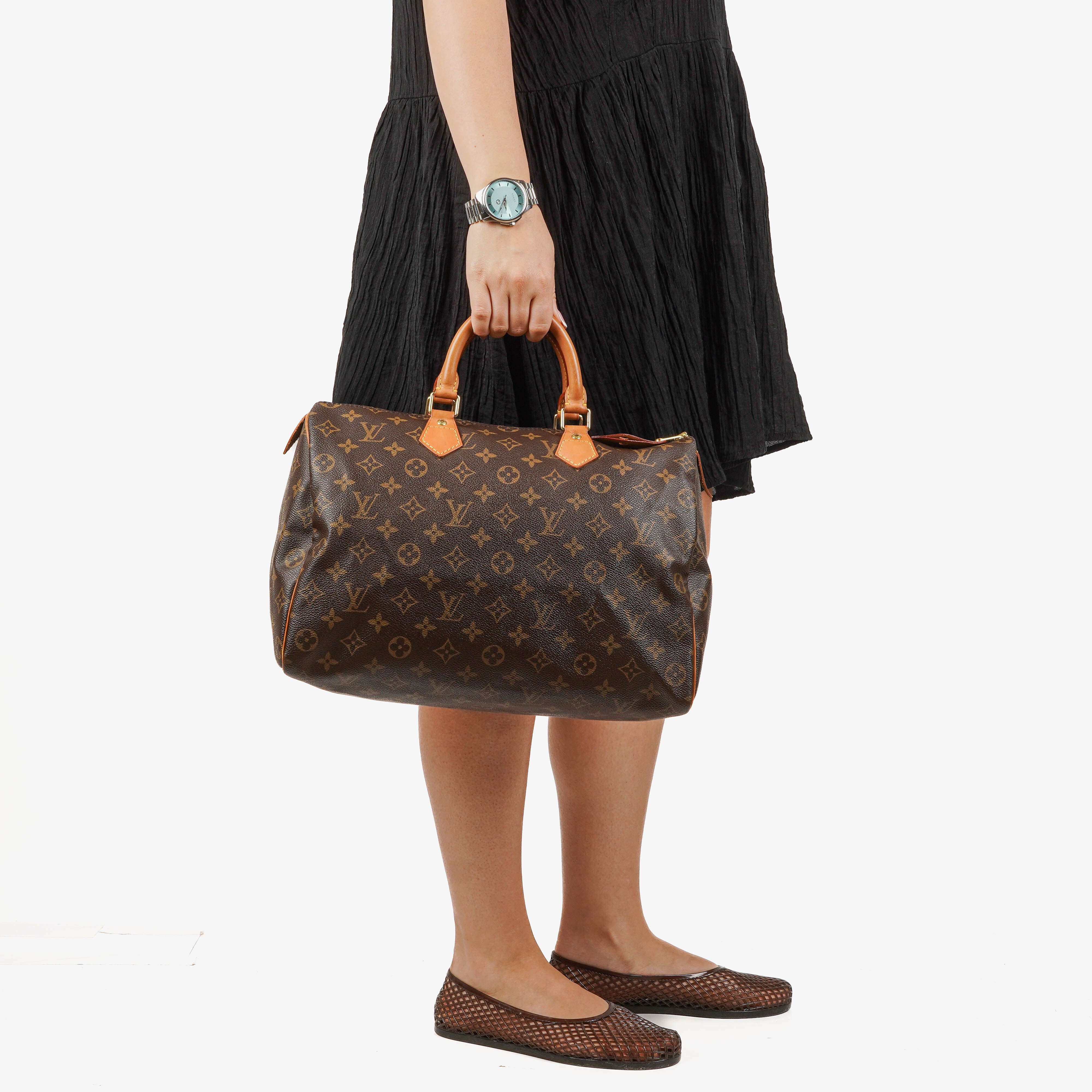 Louis Vuitton Speedy 35 Monogram Canvas Handbag