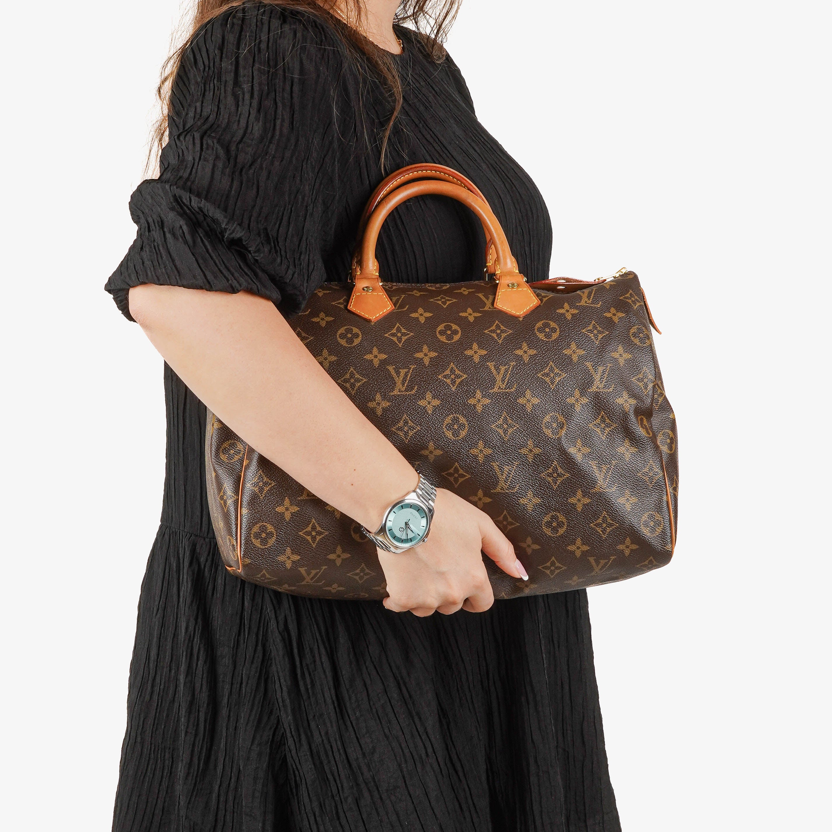 Louis Vuitton Speedy 35 Monogram Canvas Handbag