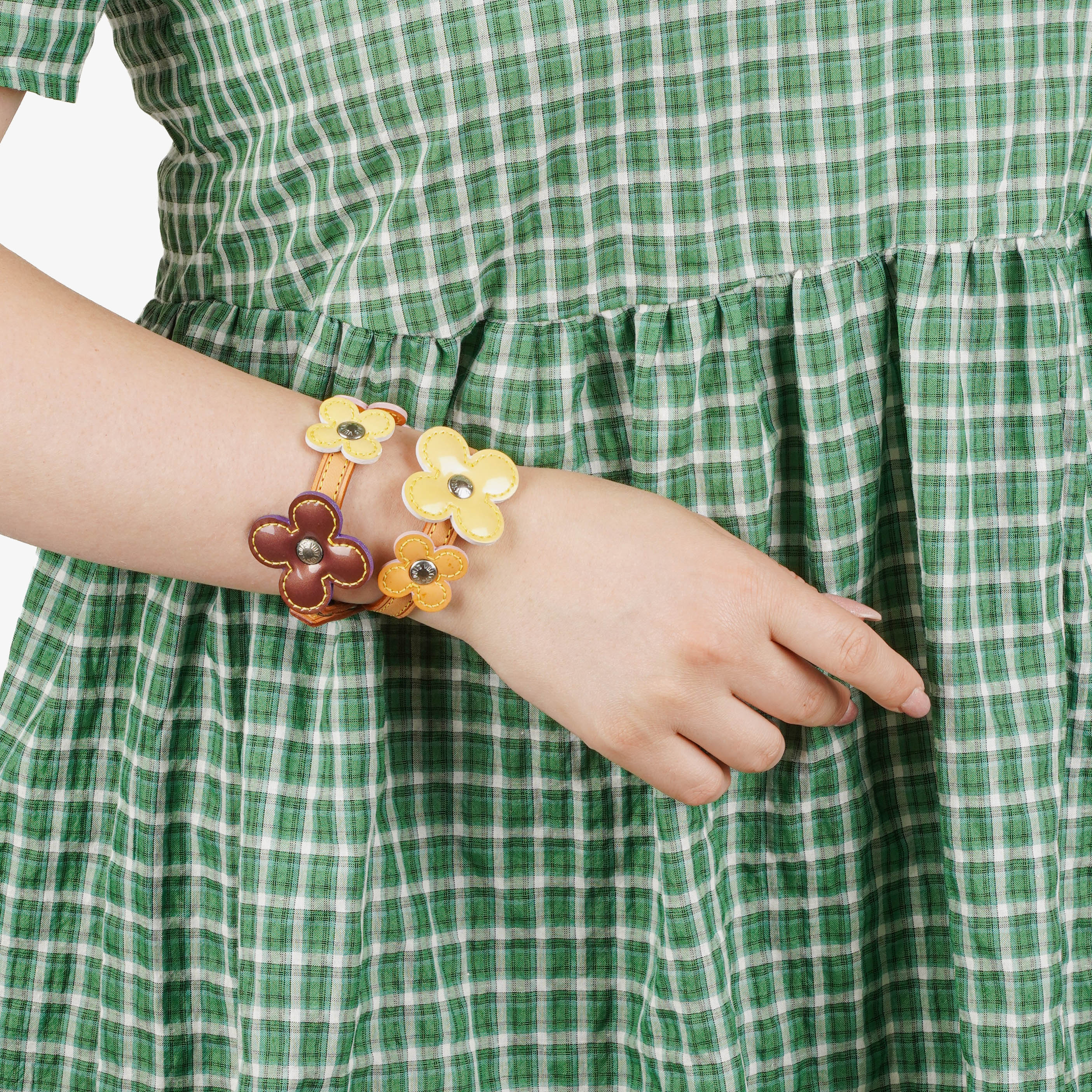 Louis Vuitton Monogram Vernis Lexington Fleurs Wrap Bracelet
