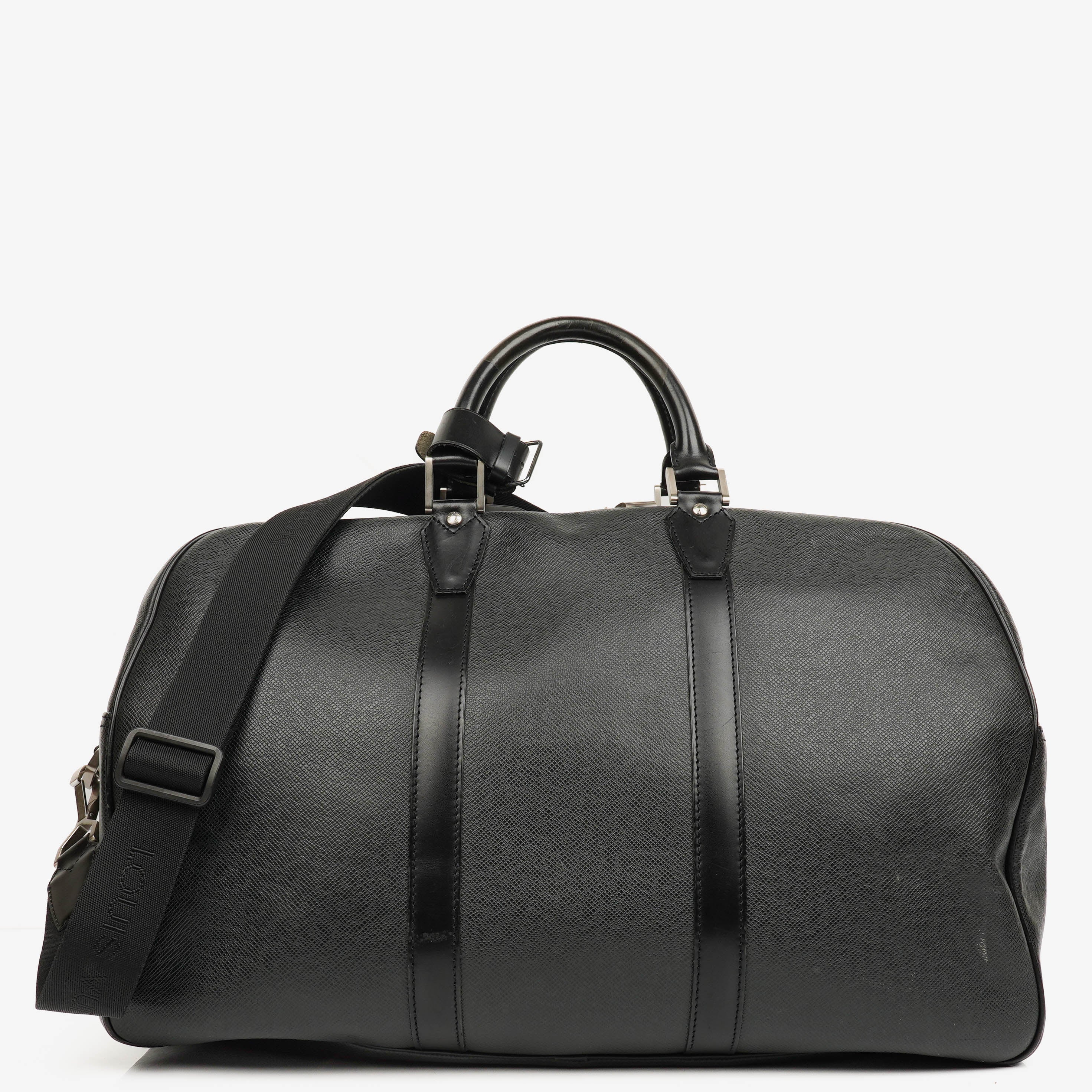 Louis Vuitton Grey/Black Taiga Leather Kendall Keepall Bag