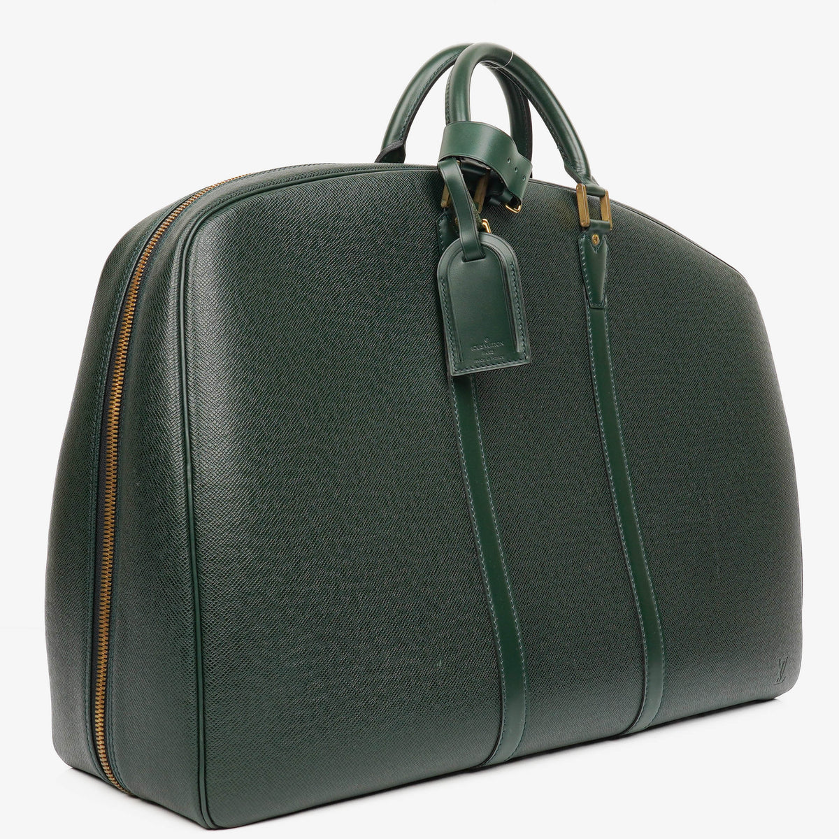Louis Vuitton Dark Green Epicea Taiga Leather Helanga 1 Poche Travel Bag