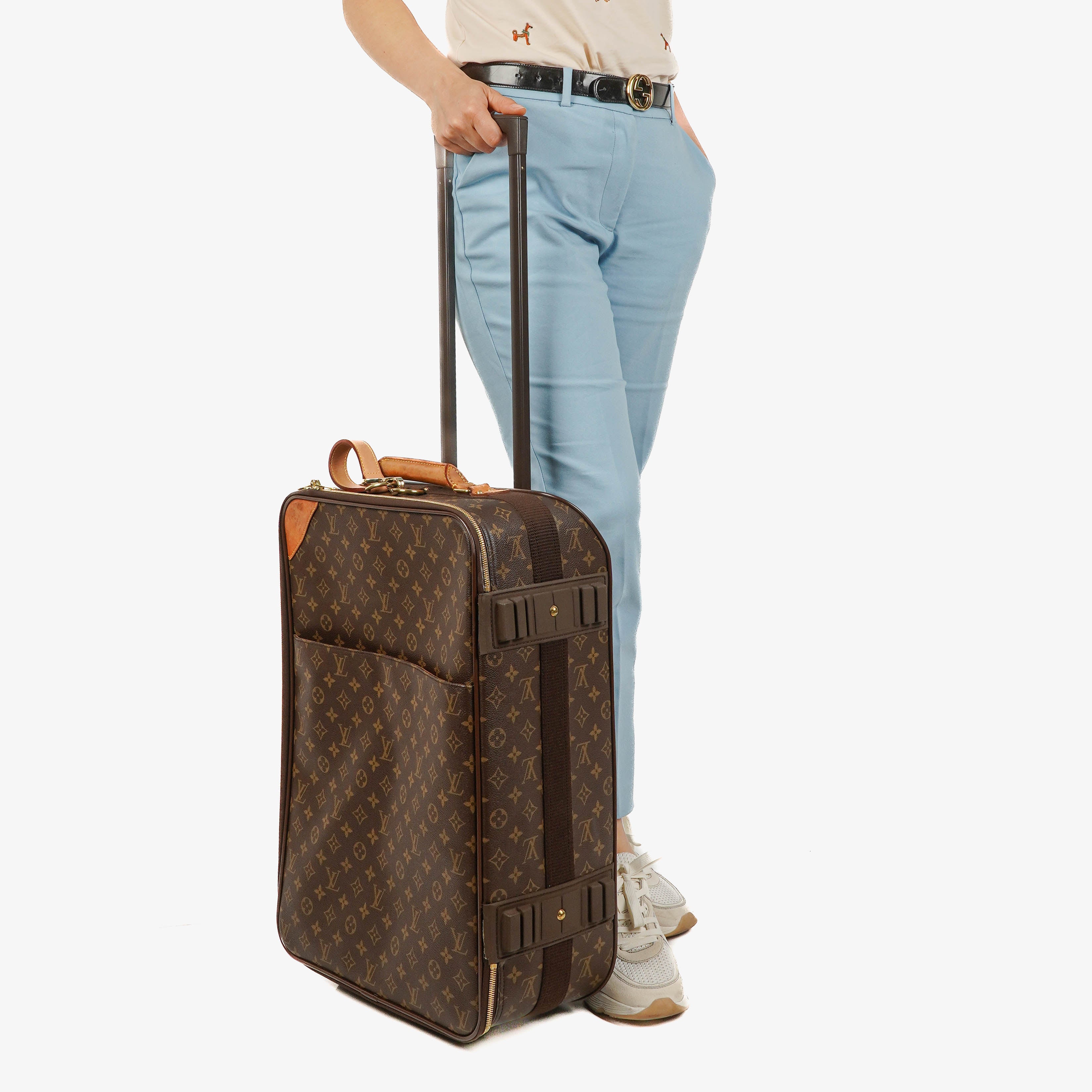 Louis Vuitton Pégase 55 Vintage Monogram Canvas Suitcase