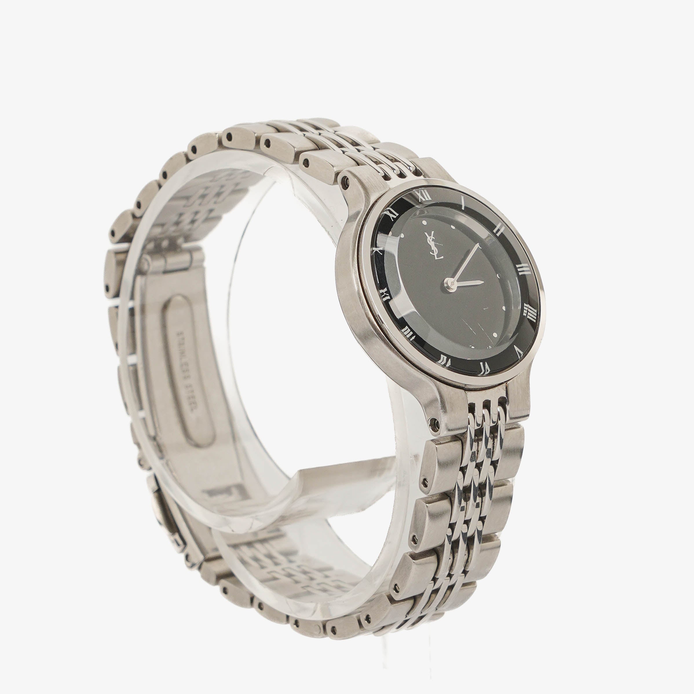 Yves Saint Laurent YSL Logo Stainless Steel Watch