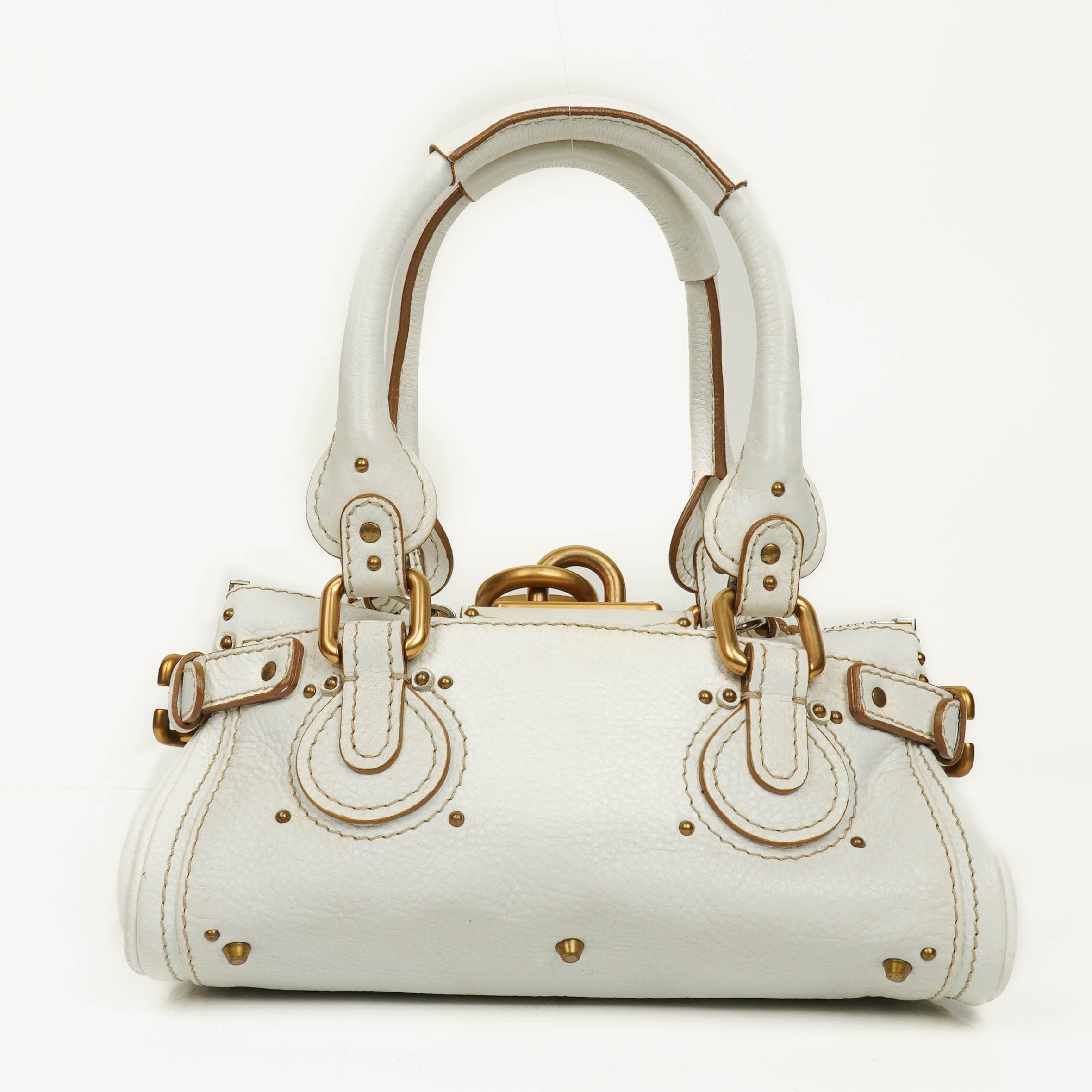 Chloe Paddington White Satchel Bag 