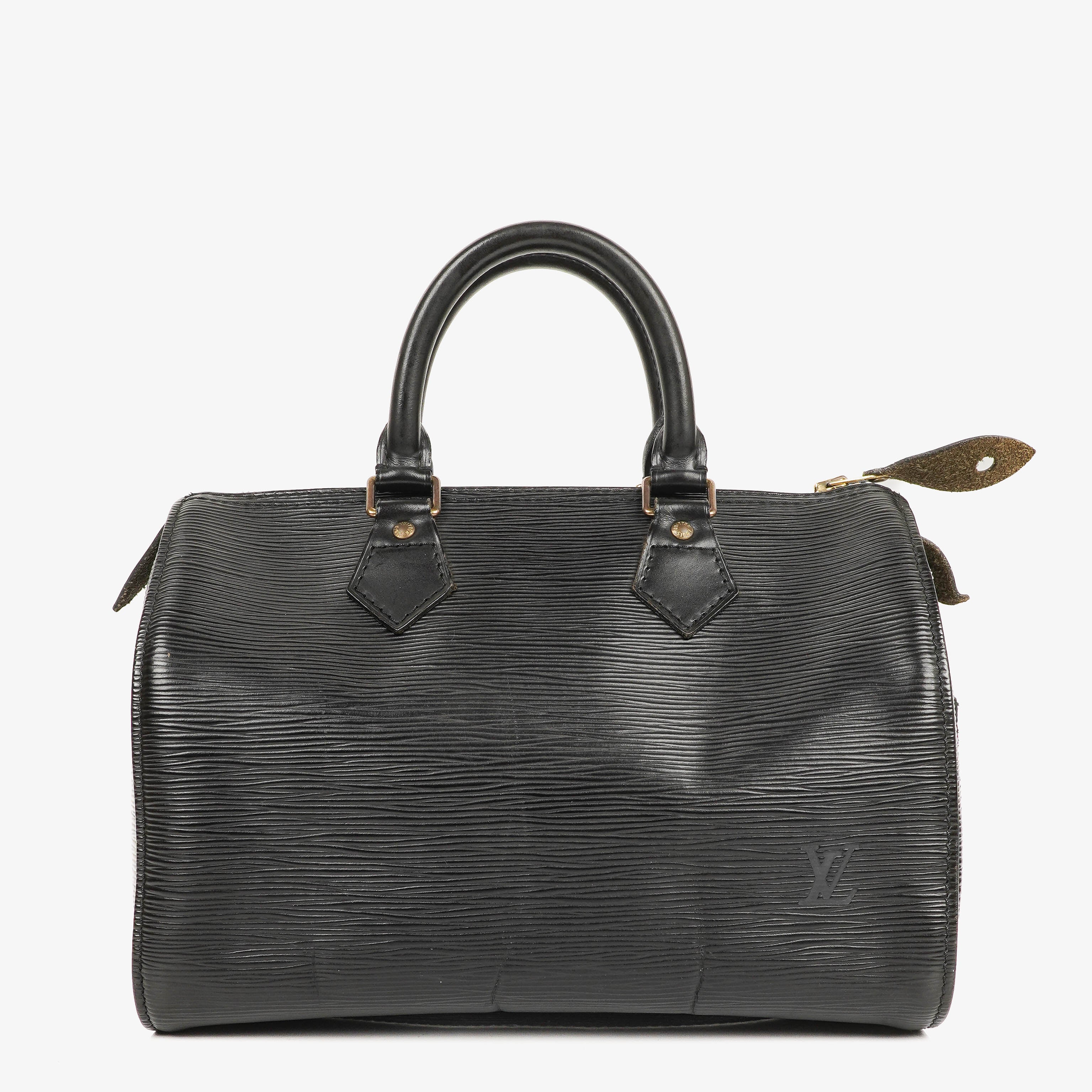 Louis Vuitton Speedy 25 Black EPI Leather Handbag
