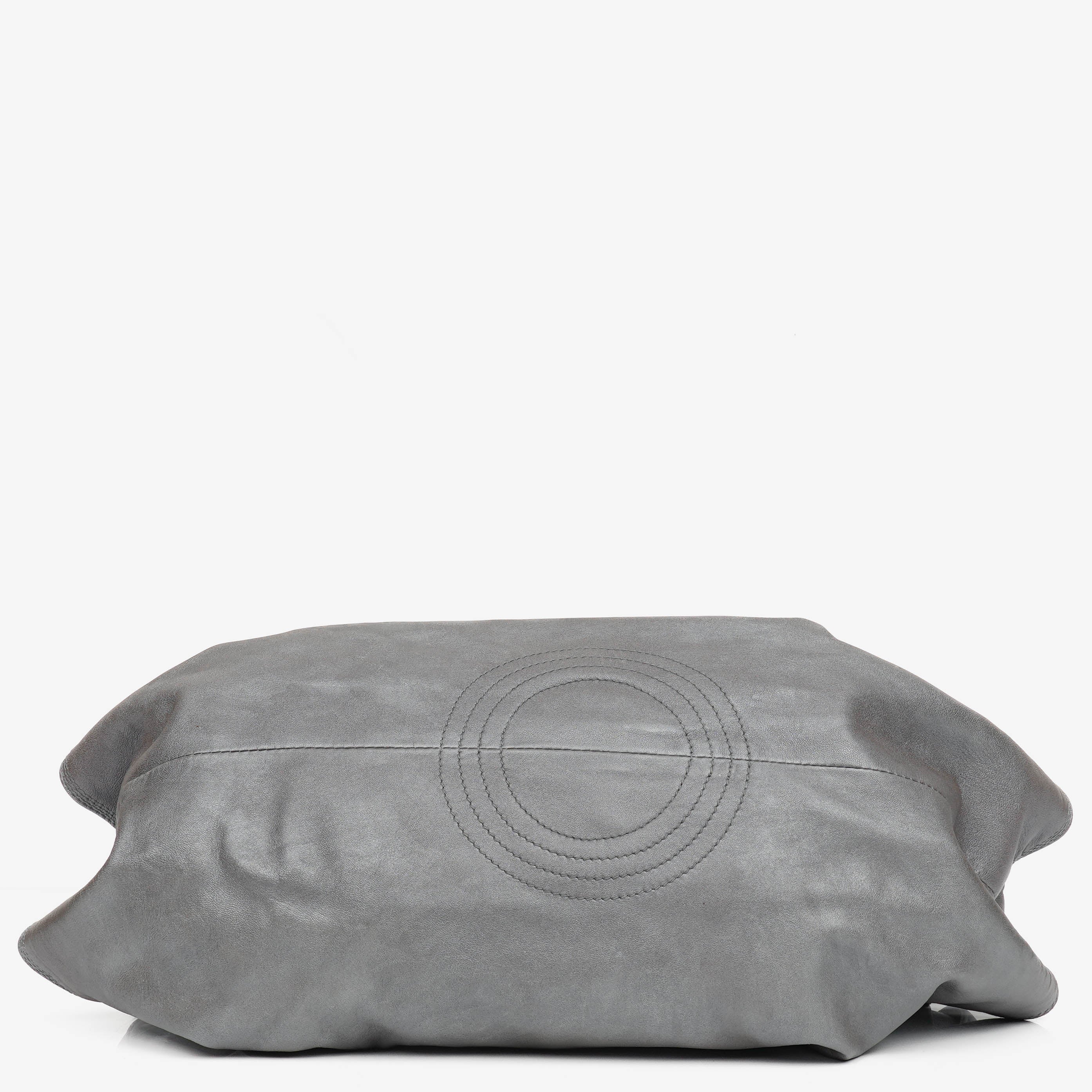 Loewe Silver Aire Nappa Anagram Shoulder Bag