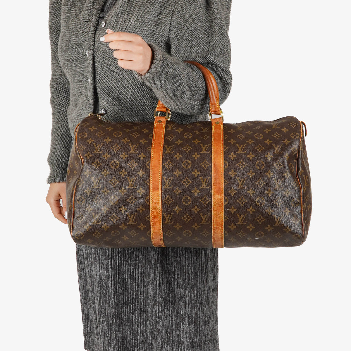 Louis Vuitton Keepall 50 Monogram Canvas Travel Bag