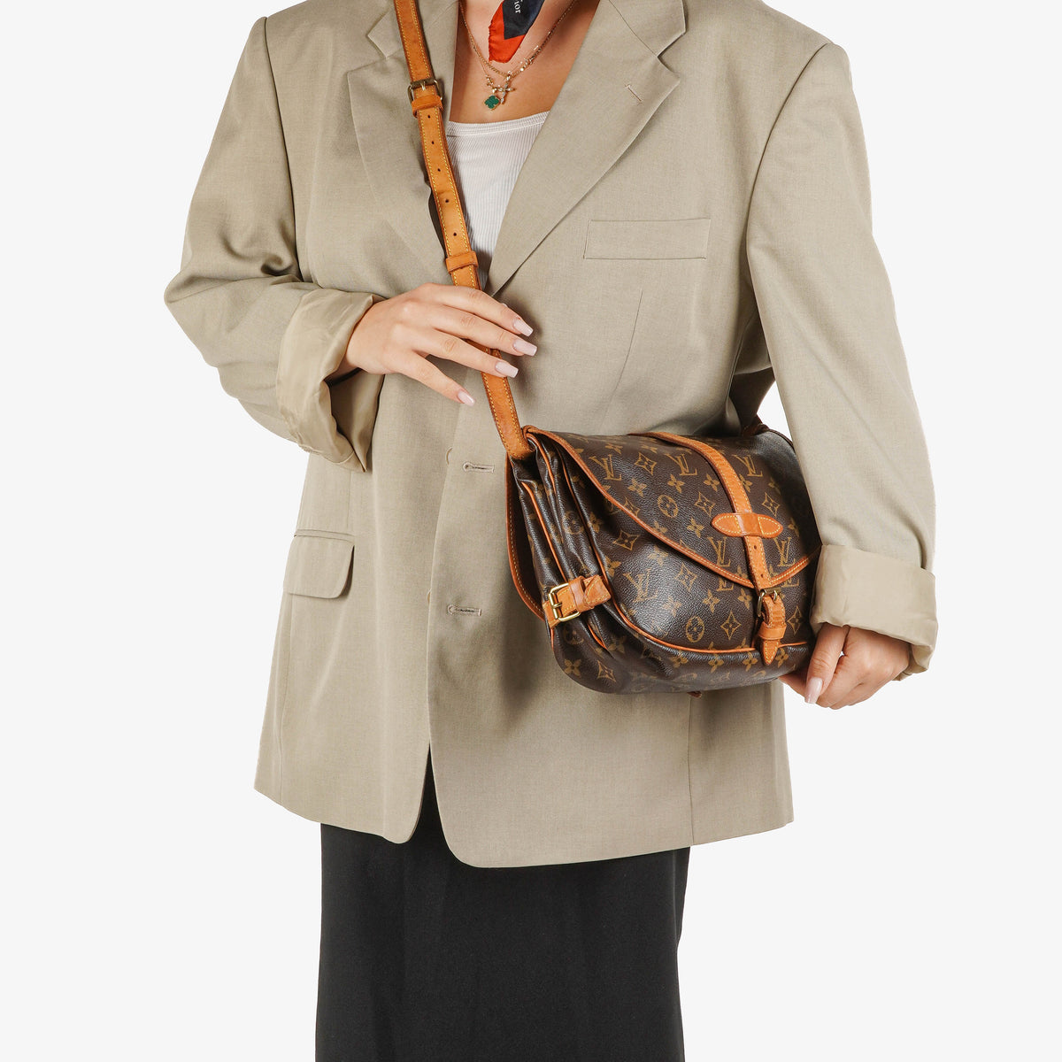 Louis Vuitton Saumur Monogram Canvas Shouder Bag