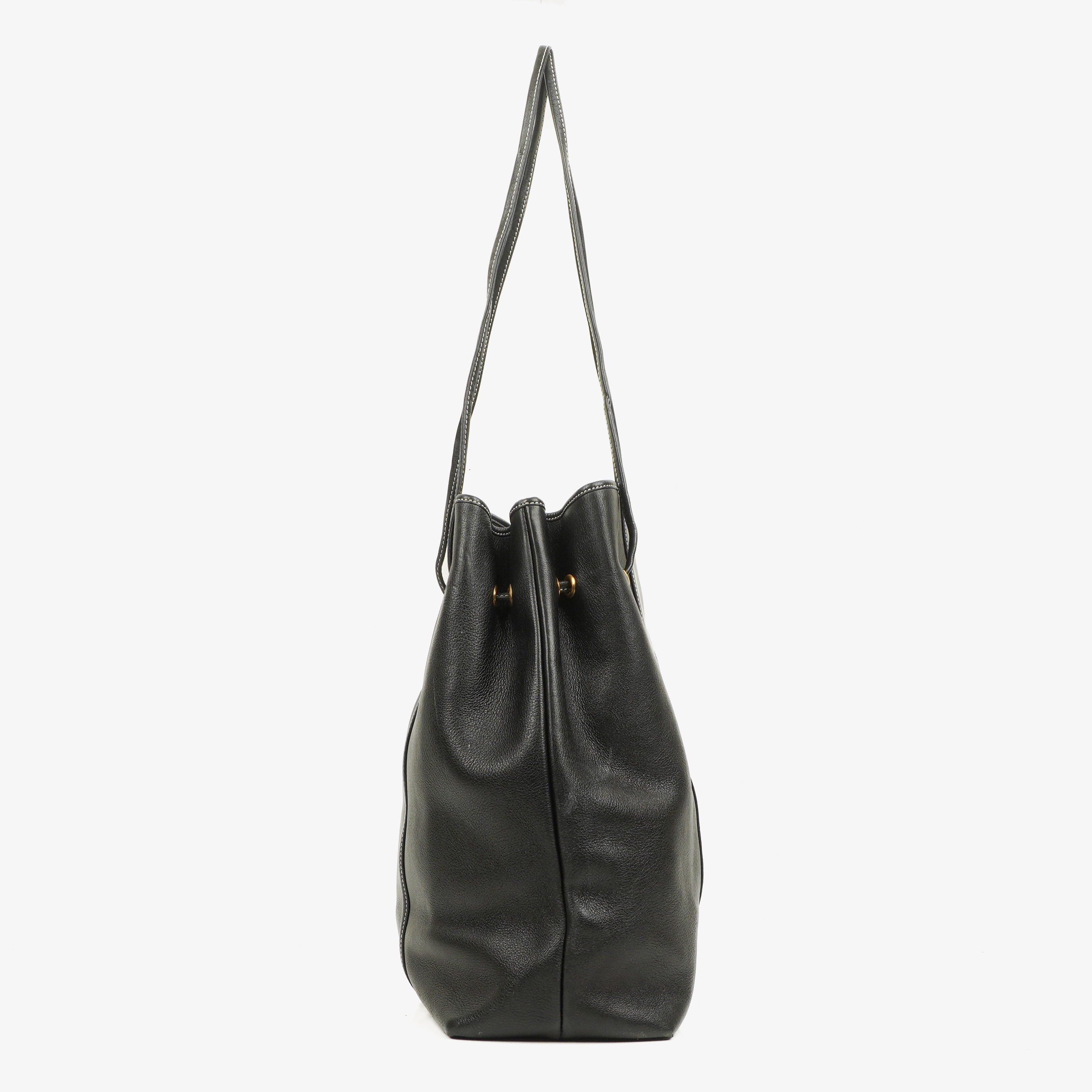 Christian Dior CD Logo Drawstring Tote Bag