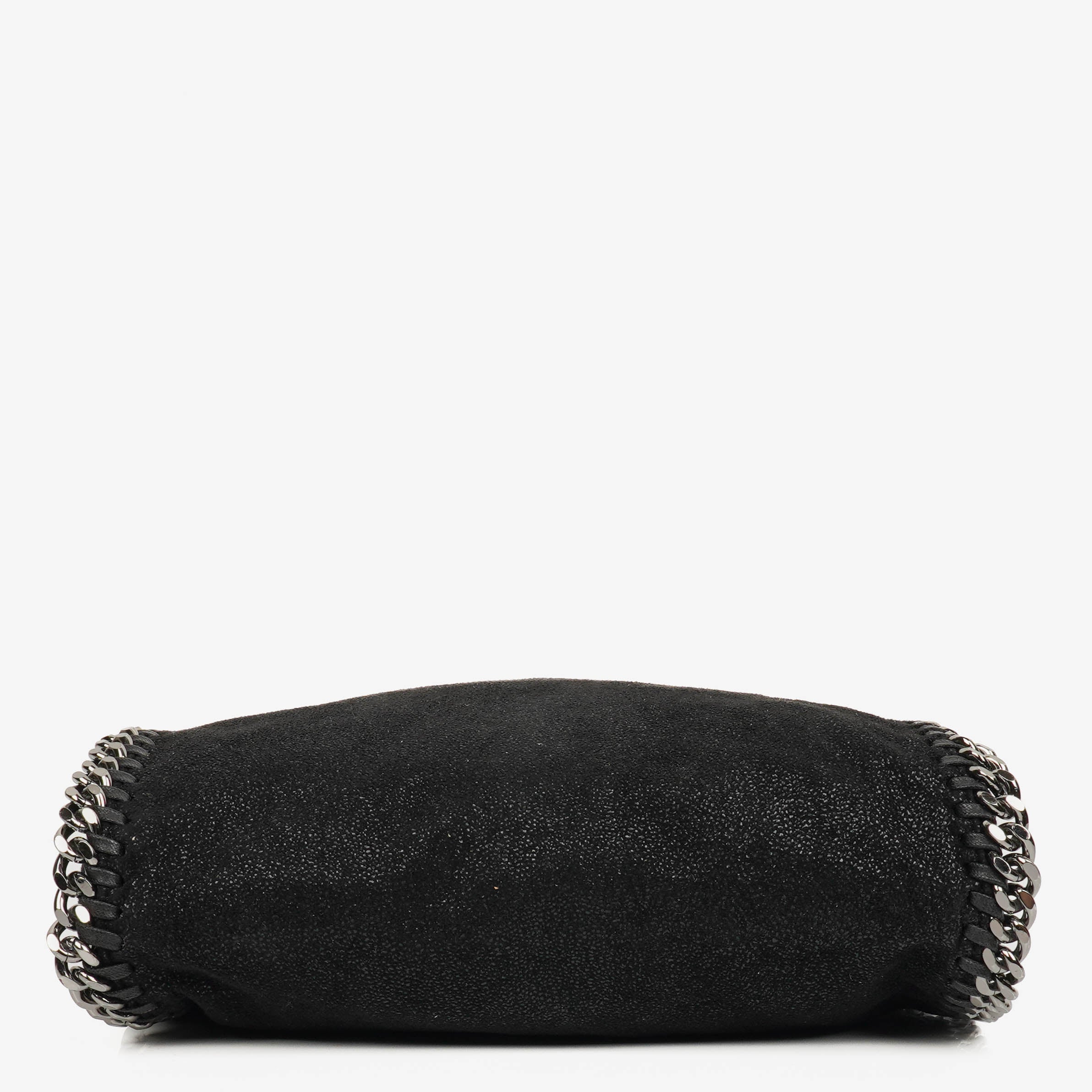 Stella McCartney Falabella Mini Tote Black Vegan Shaggy Deer Fold Over Bag