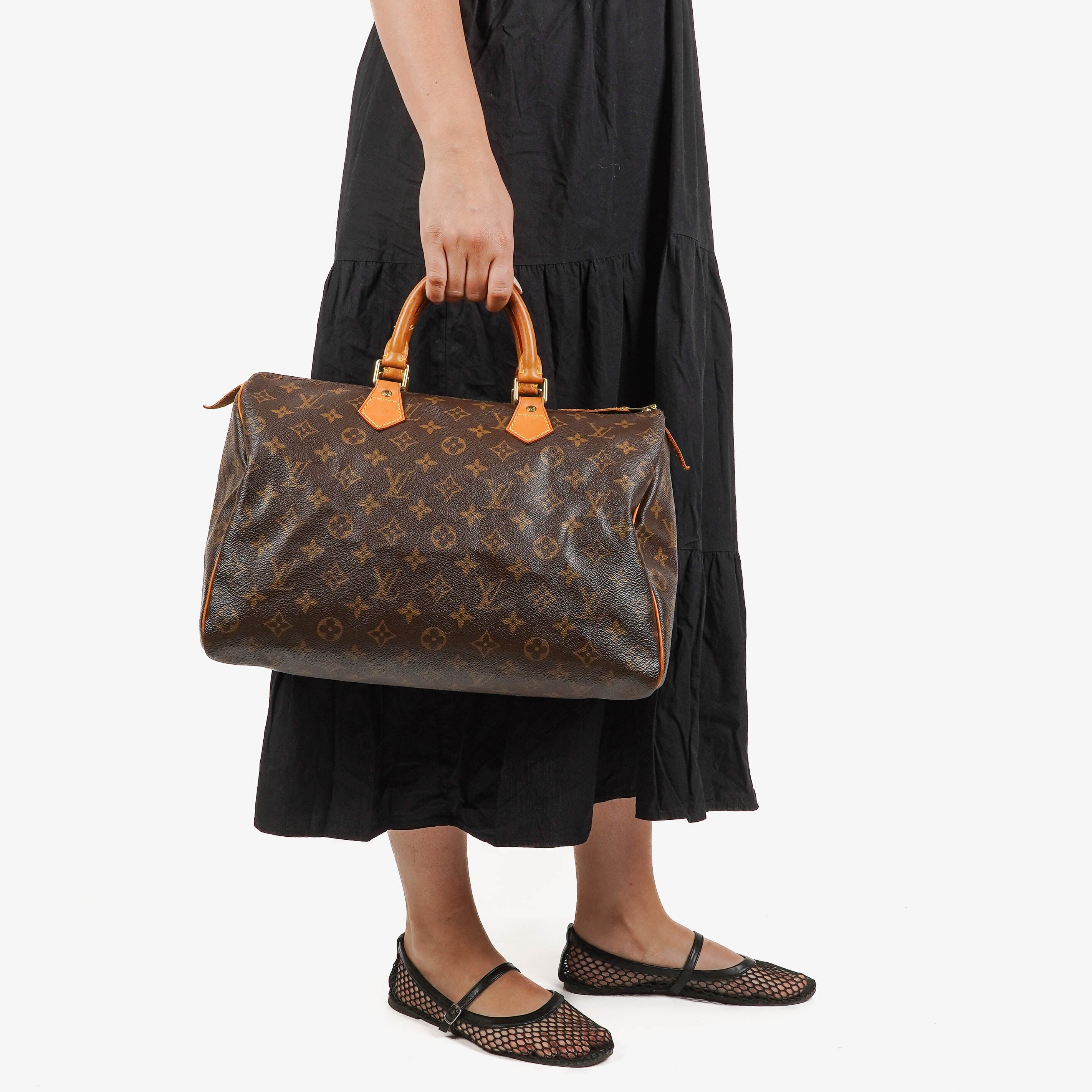 Louis Vuitton Speedy 35 Monogram Canvas Handbag