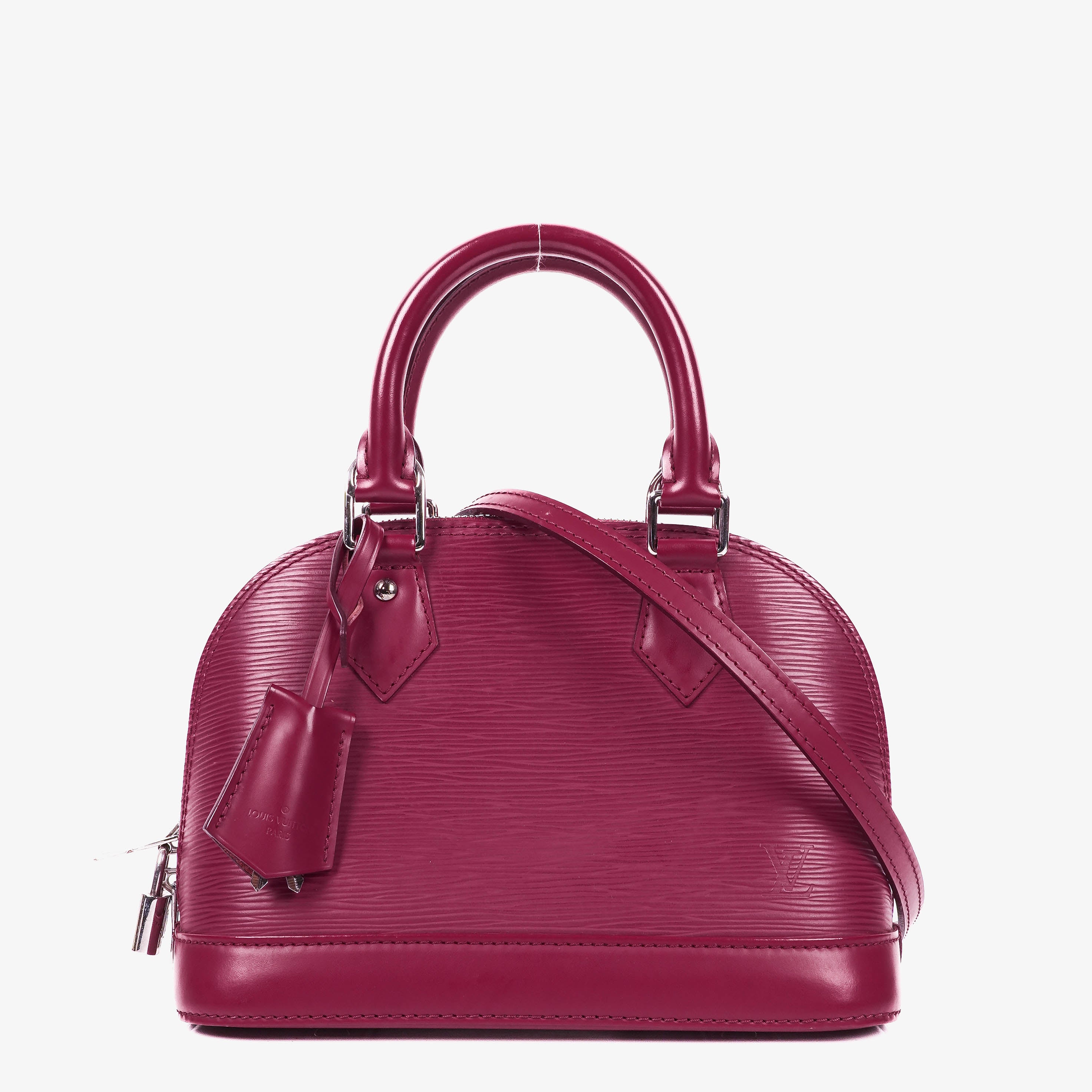 Louis Vuitton Alma BB EPI Fuchsia Leather Handbag