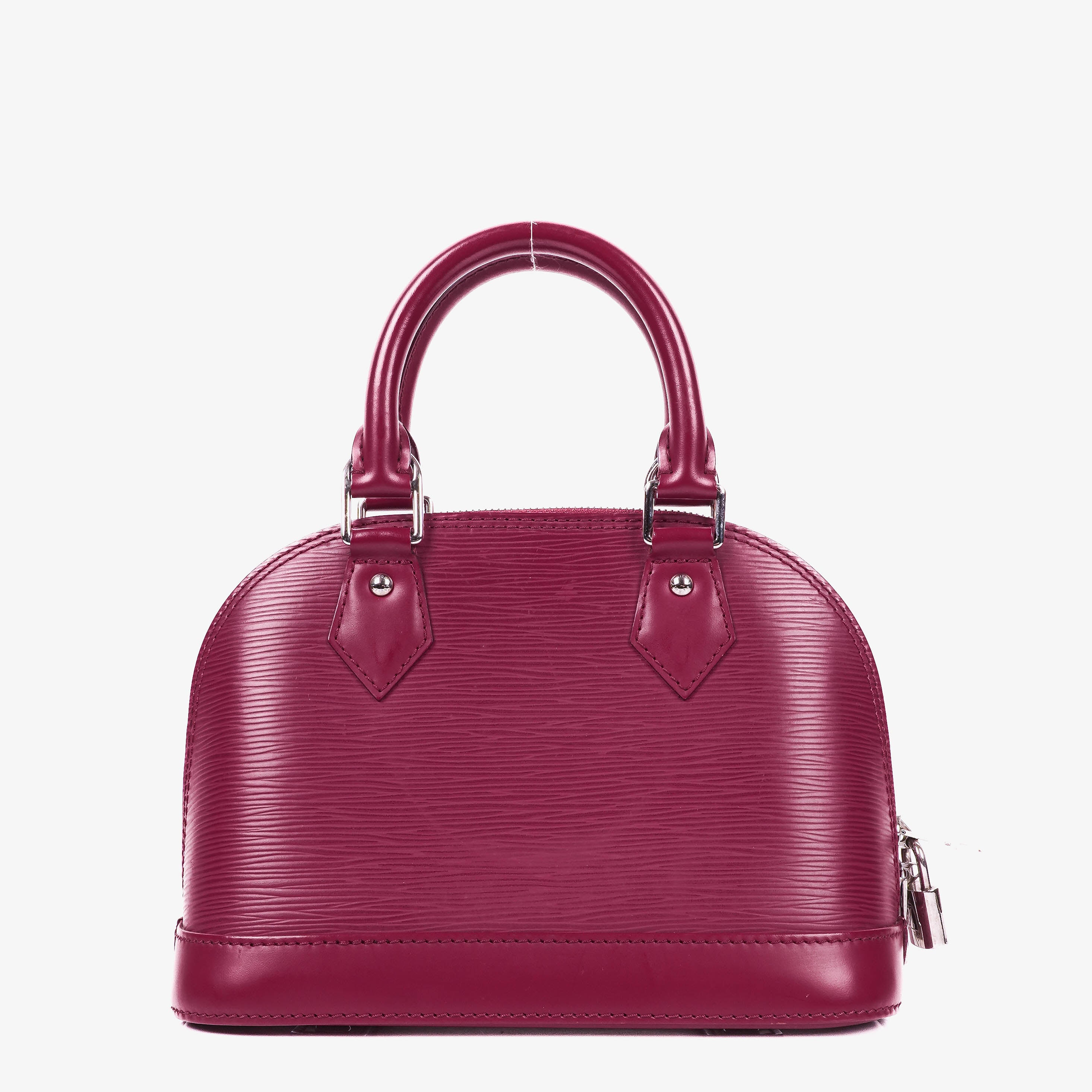 Louis Vuitton Alma BB EPI Fuchsia Leather Handbag