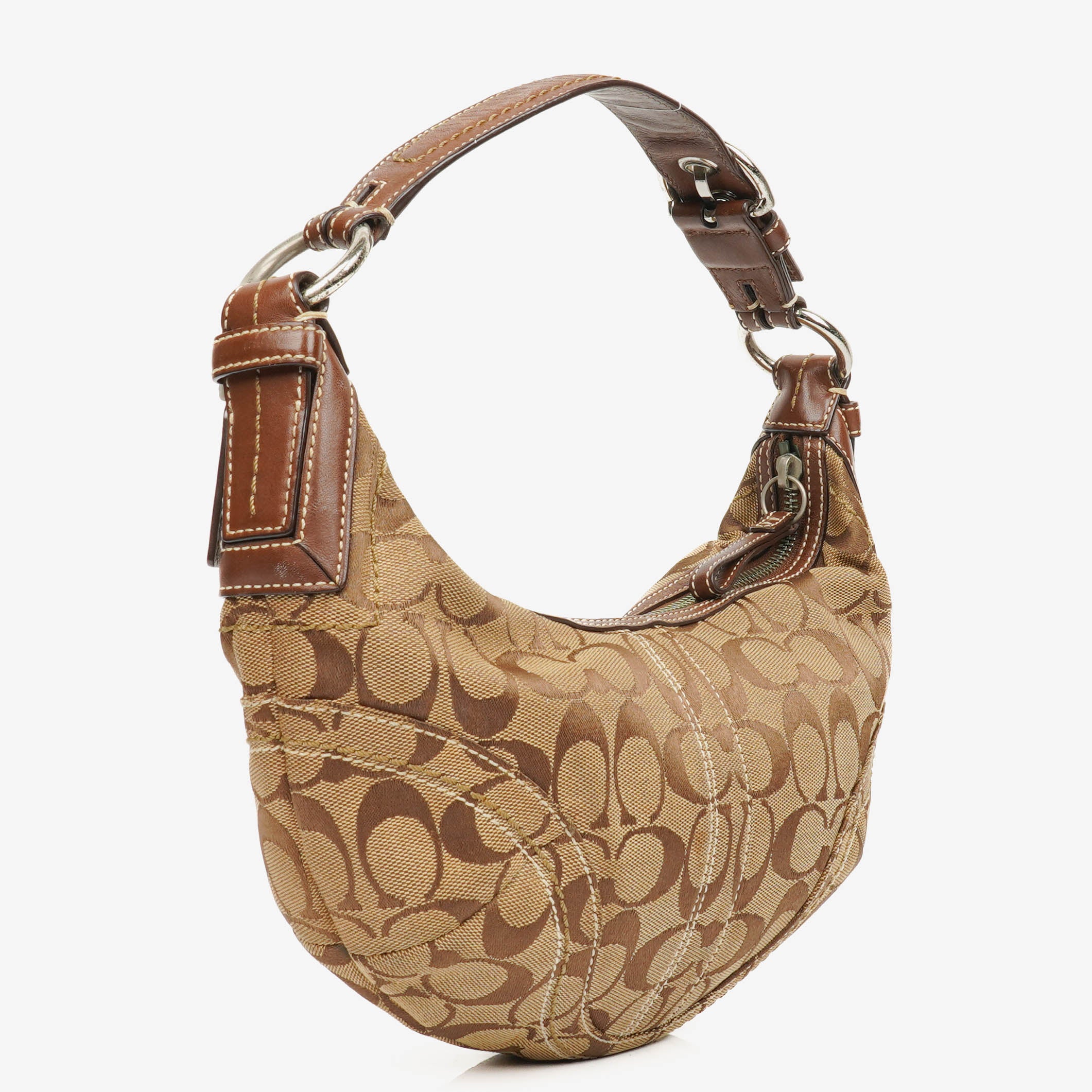 Coach Brown Signature Hobo Bag