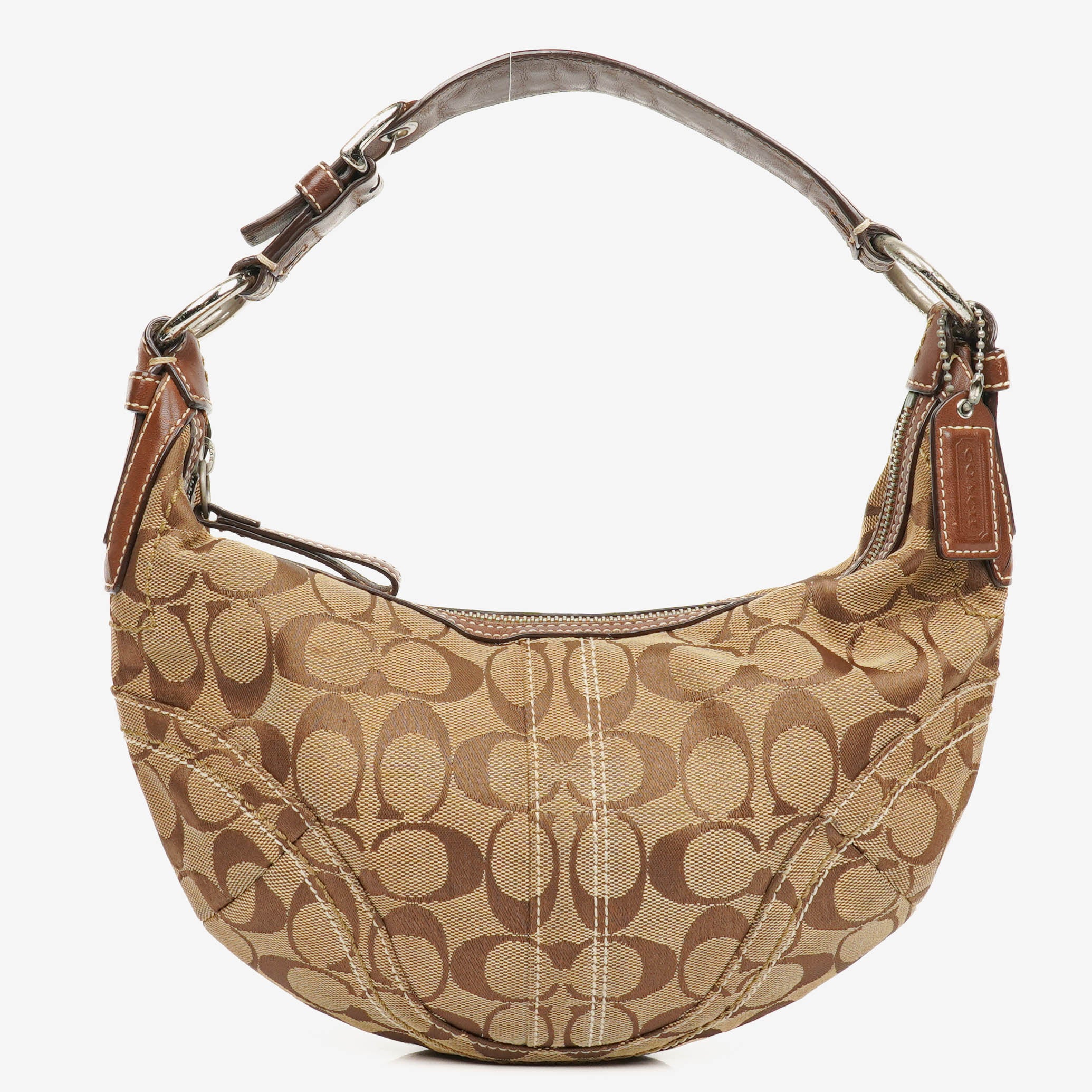 Coach Brown Signature Hobo Bag