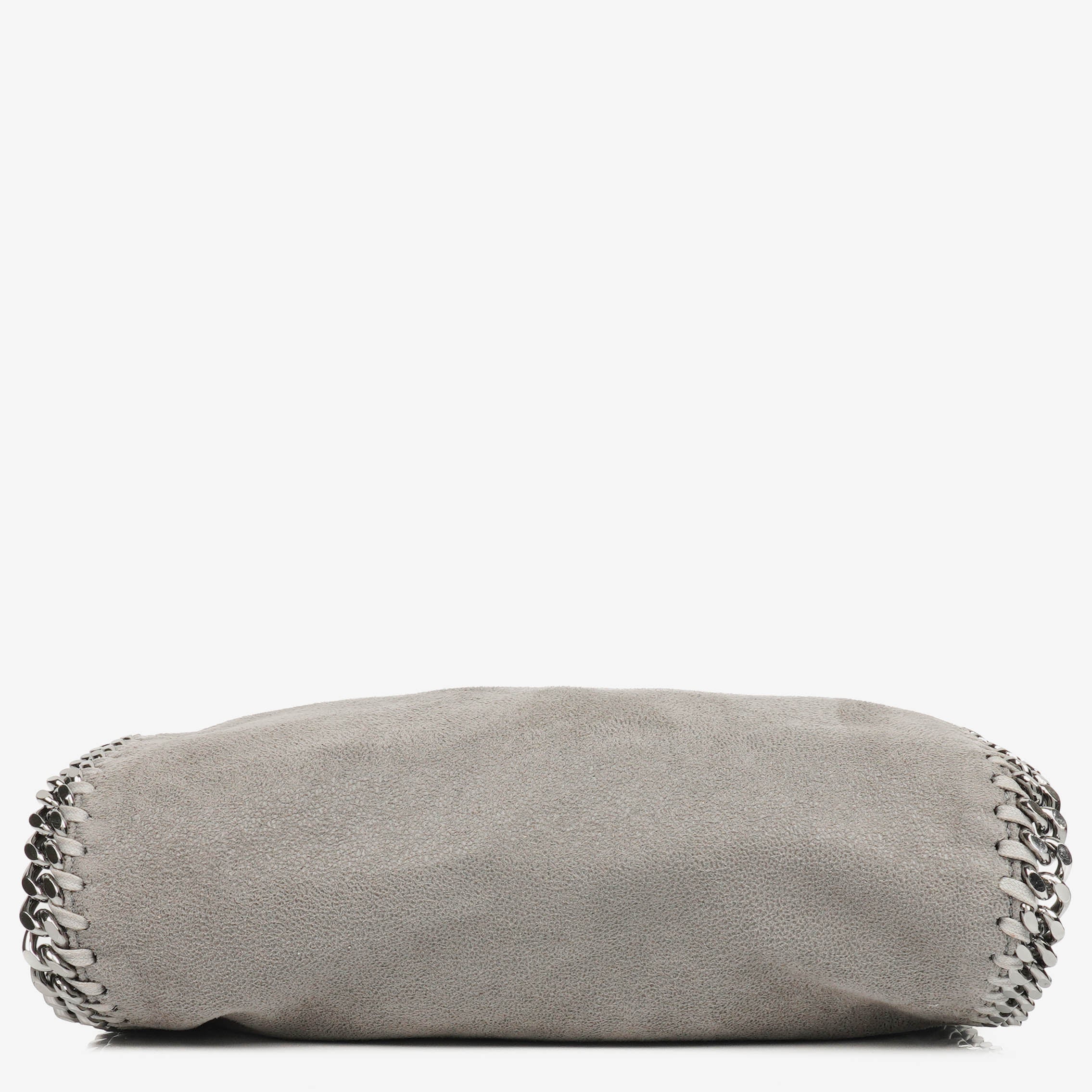 Stella McCartney Falabella Mini Tote Grey Vegan Shaggy Deer Fold Over Bag