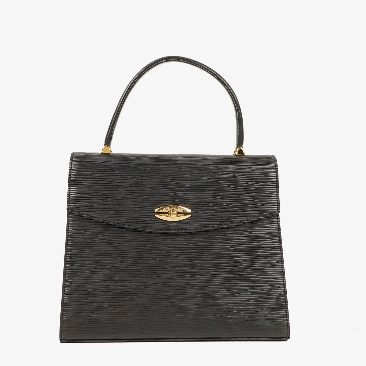 Louis Vuitton Malesherbes Black Epi Leather Handbag