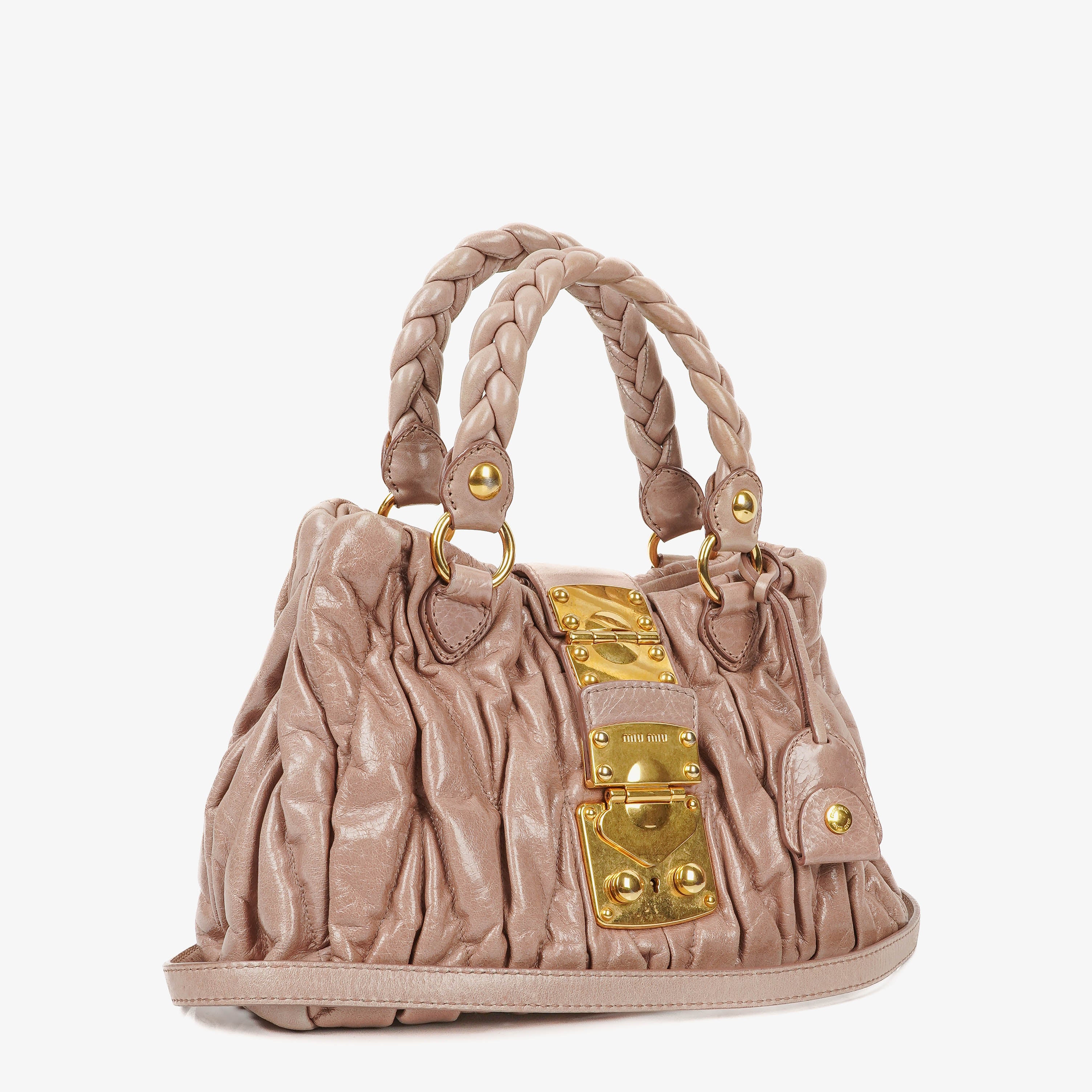 Miu Miu Matelasse Leather Tote Bag