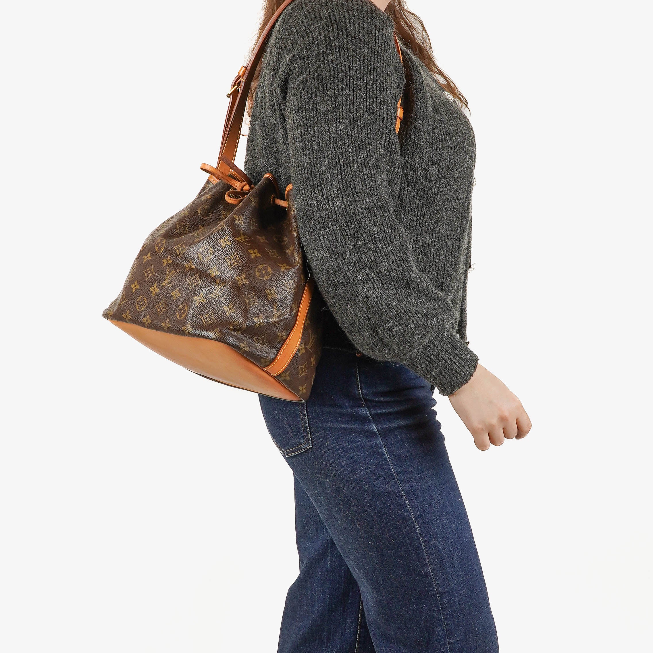 Louis Vuitton Petit Noe Monogram Canvas Shoulder Bag