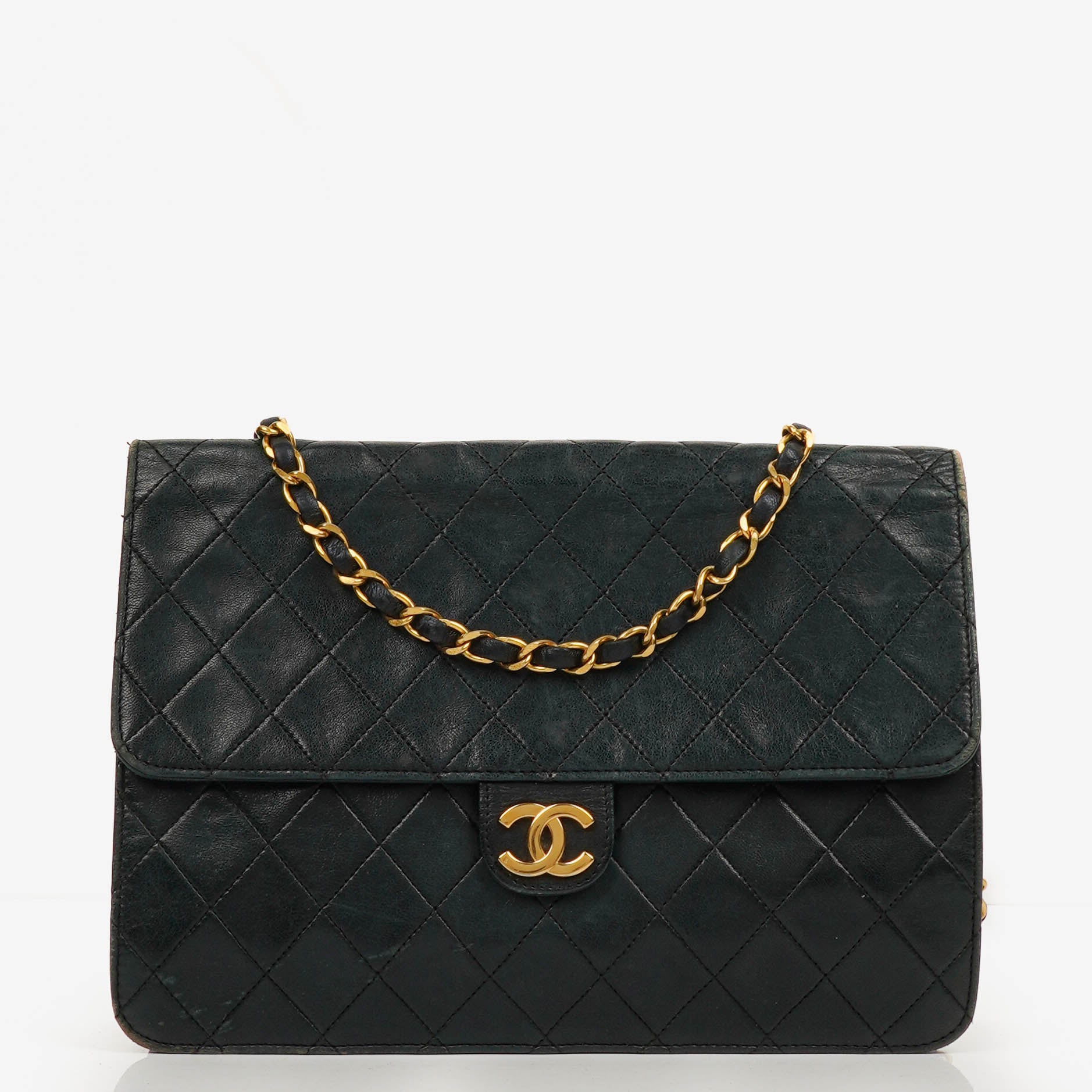 Chanel Classic Single Flap Bag Black Quilted Lambskin With 24K Gold-Plated Hardware