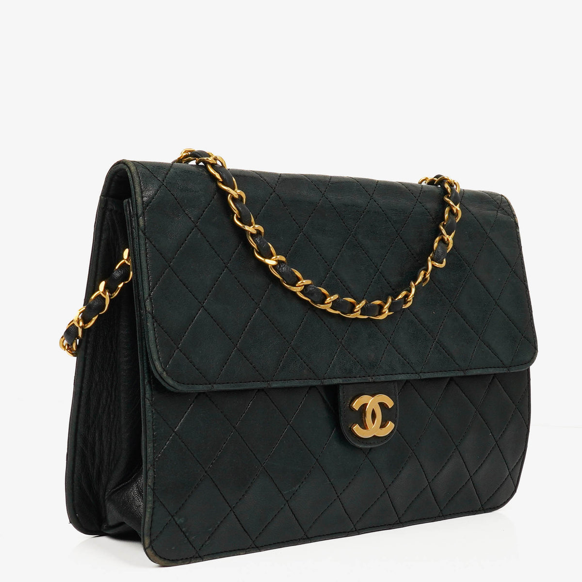 Chanel Classic Single Flap Bag Black Quilted Lambskin With 24K Gold-Plated Hardware