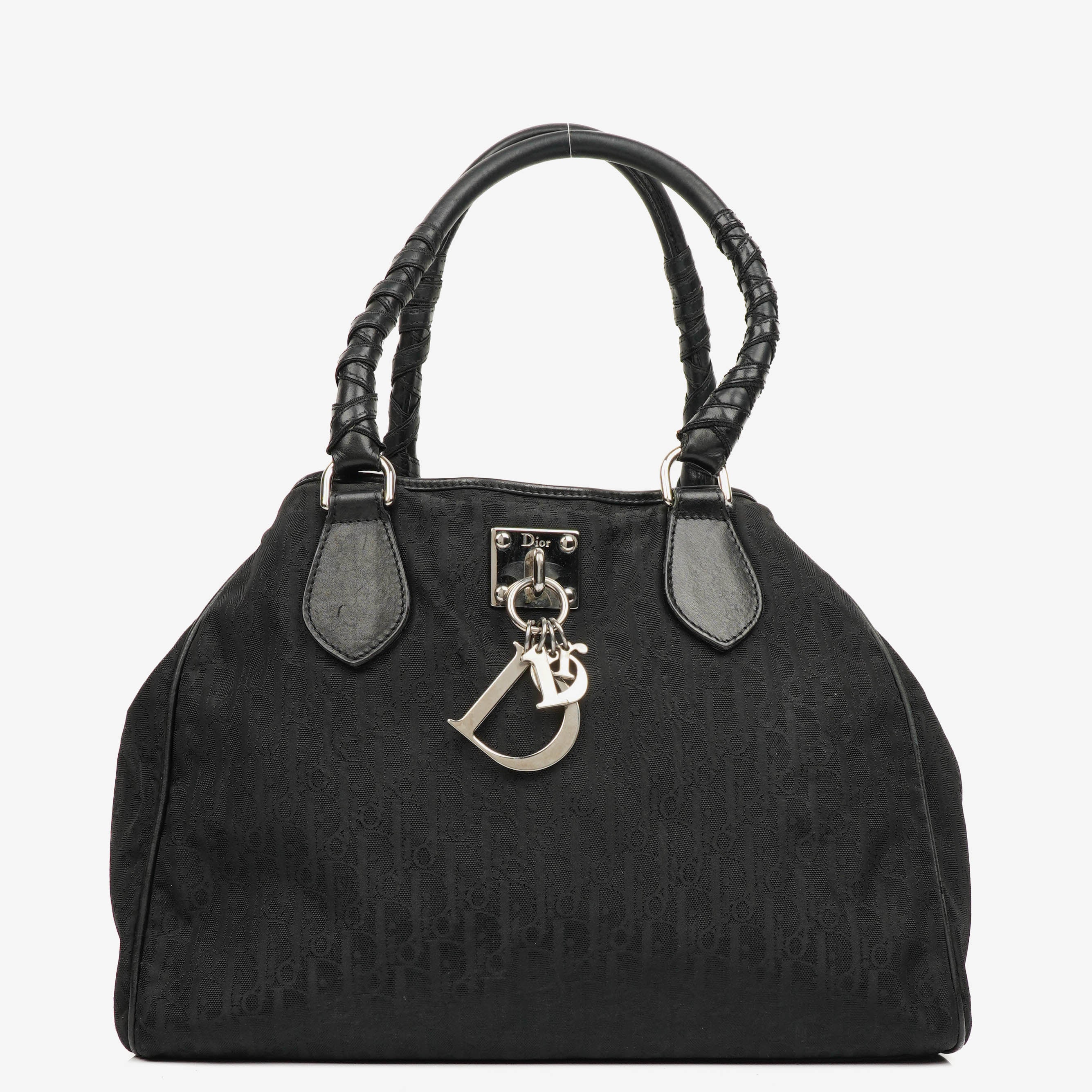 Christian Dior Black Diorissimo Lovely Tote Bag