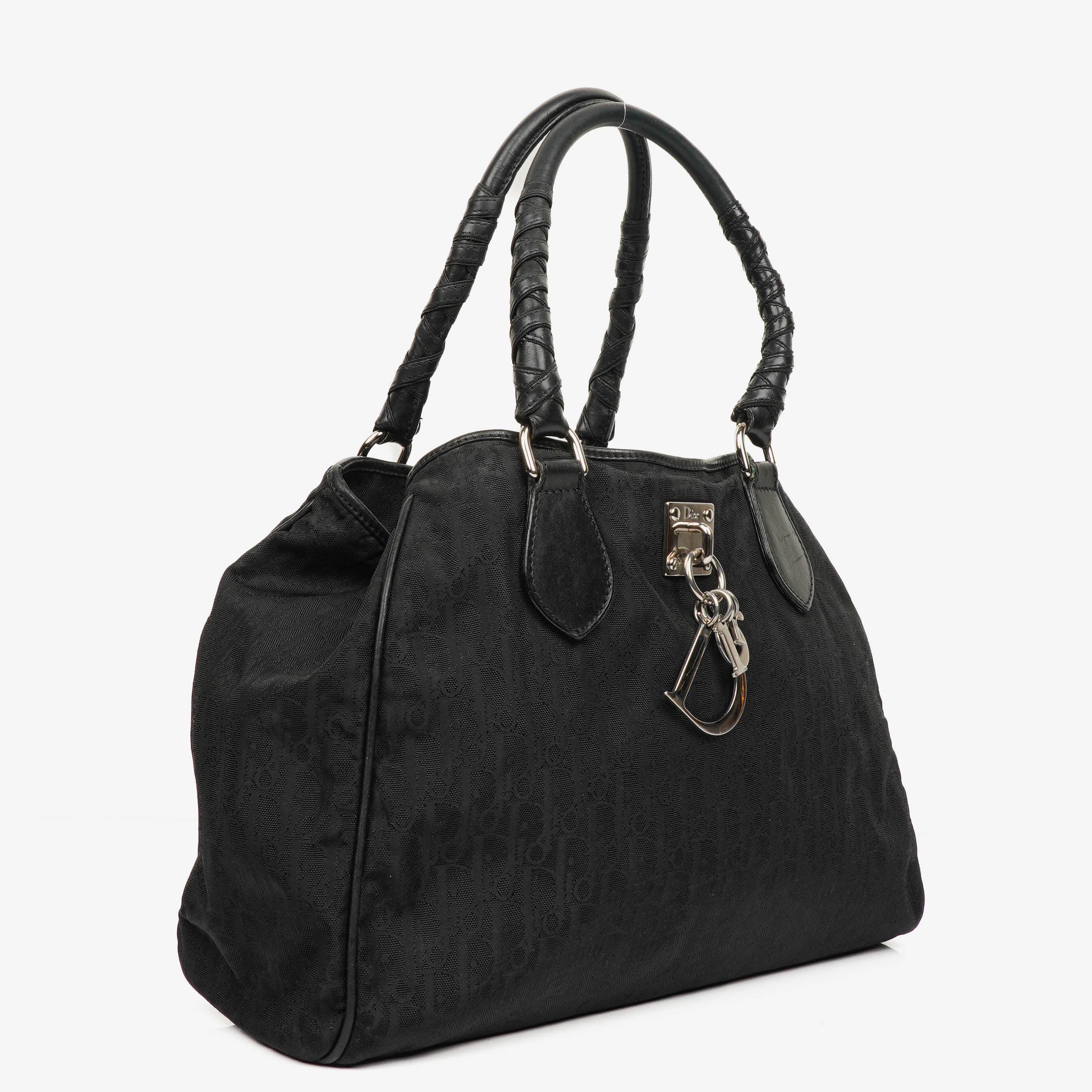 Christian Dior Black Diorissimo Lovely Tote Bag