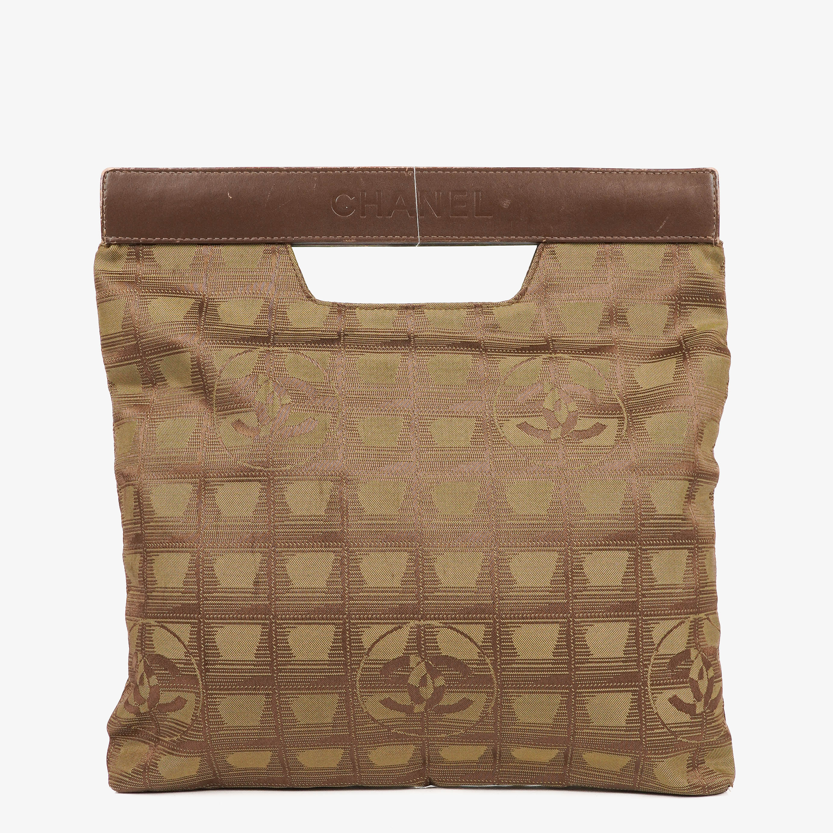 Chanel Beige New Travel Ligne Nylon Bag