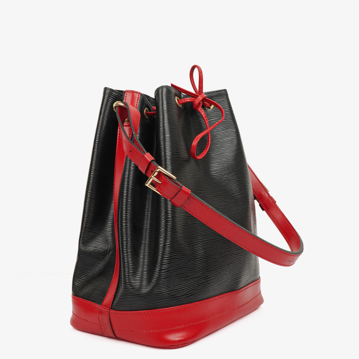 Louis Vuitton Noe Grande GM Black And Red EPI Leather Shoulder Bag