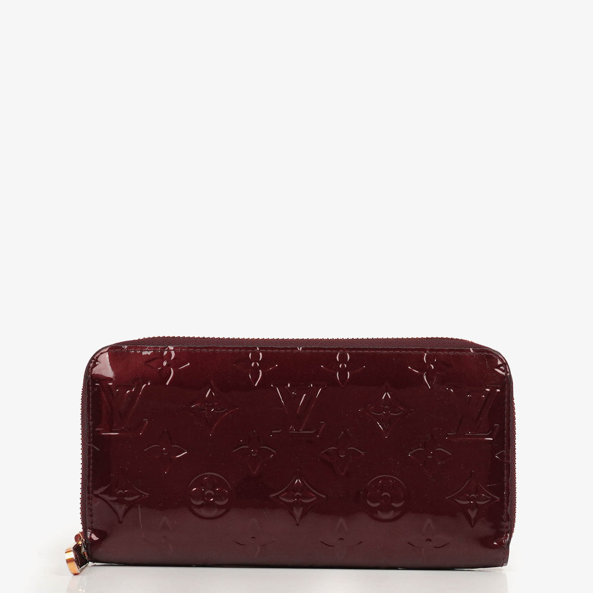 Louis Vuitton Rouge Fauviste Vernis Zippy Wallet