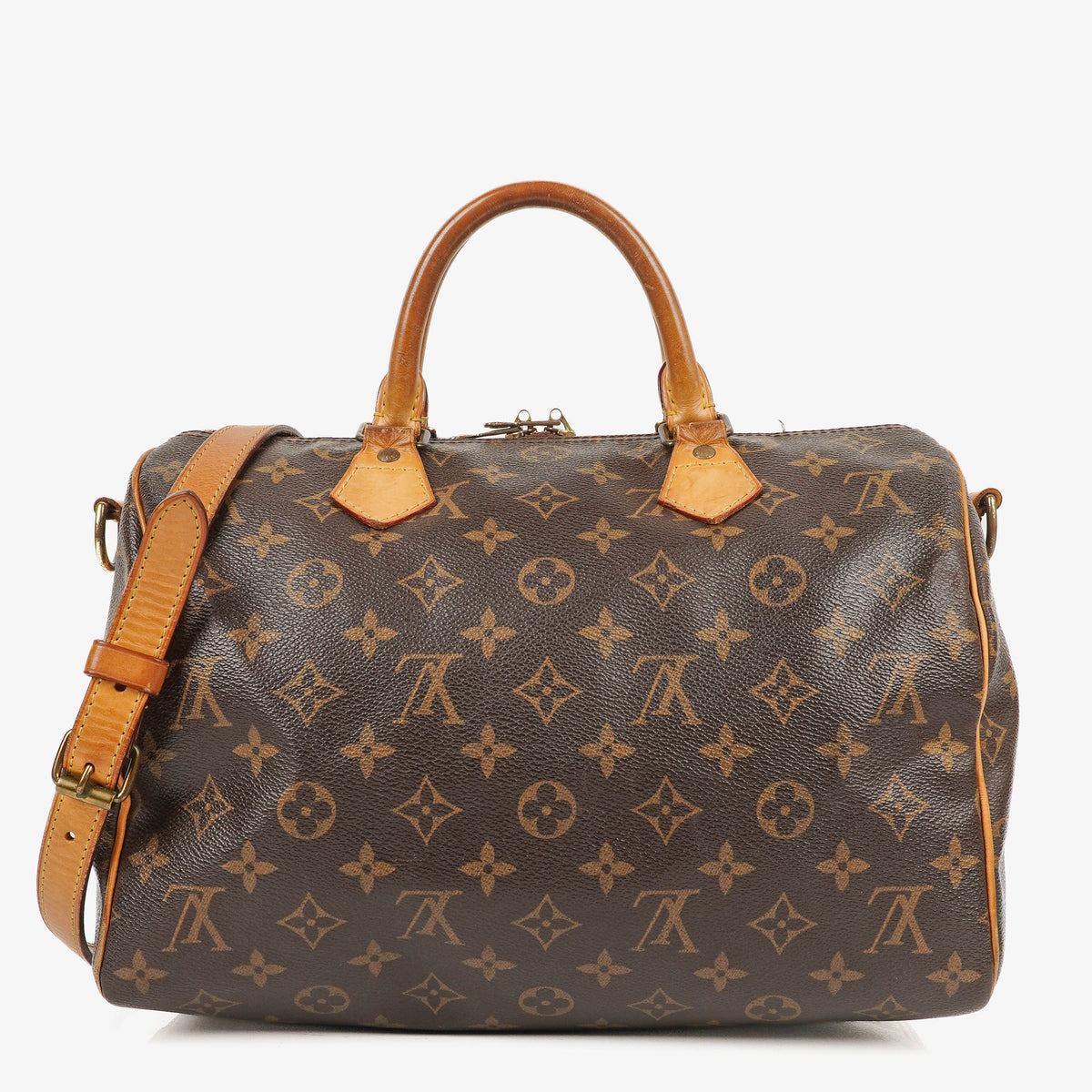 Louis Vuitton Speedy 30 Bandouliere Monogram Canvas Handbag