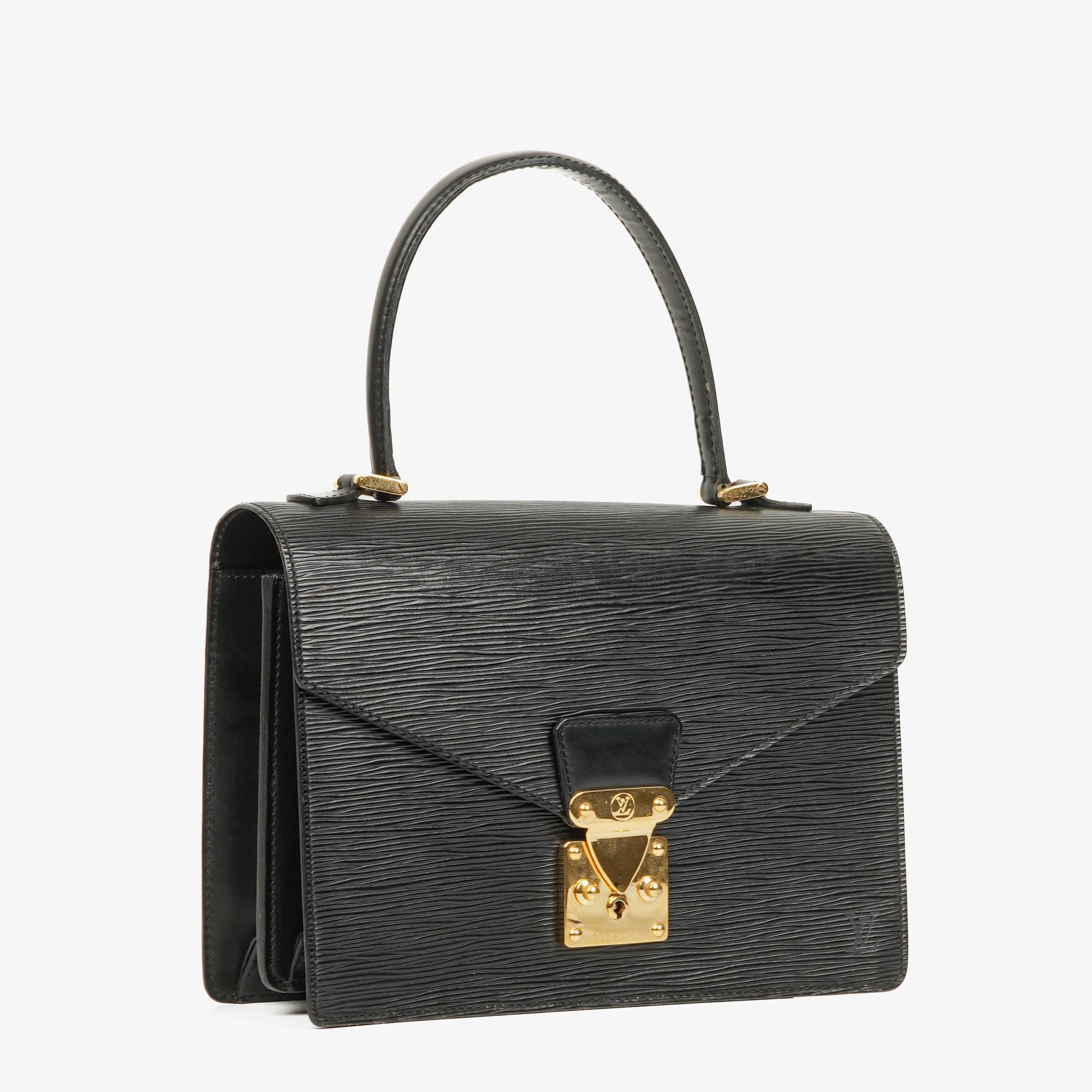 Louis Vuitton Concorde Black EPI Leather Bag